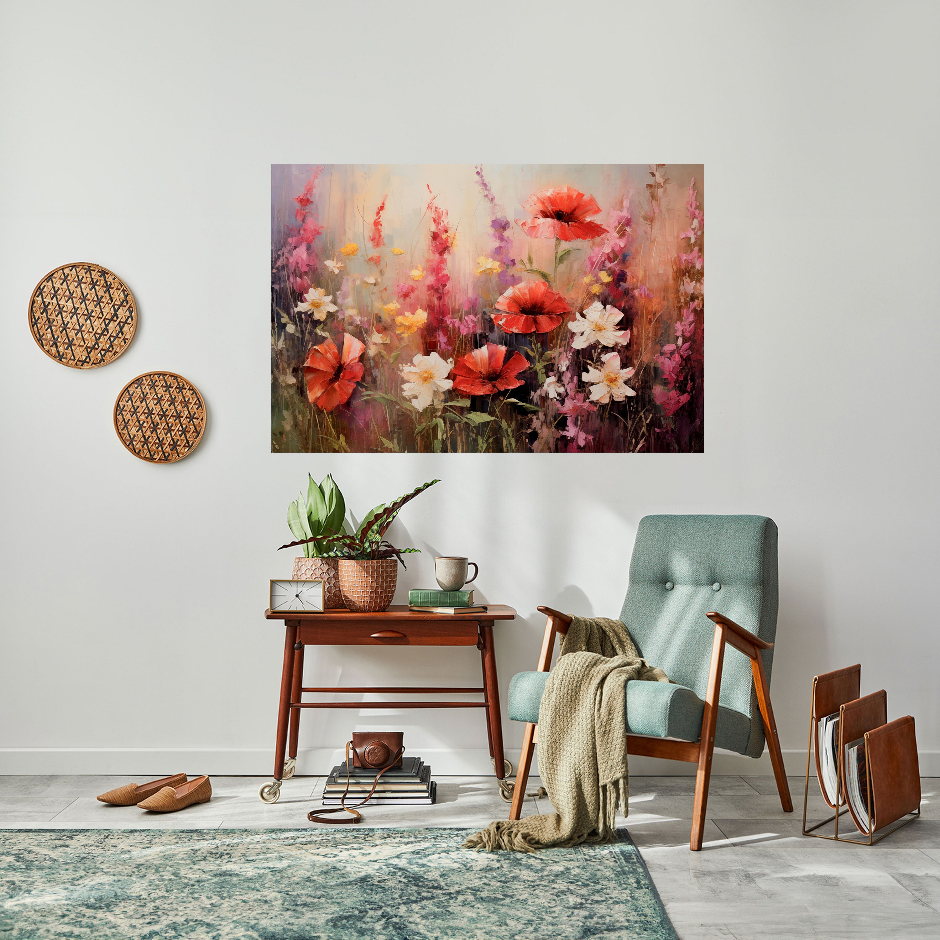 VIBRANT BLOOM SYMPHONY Naklejka/Plakat poziomy