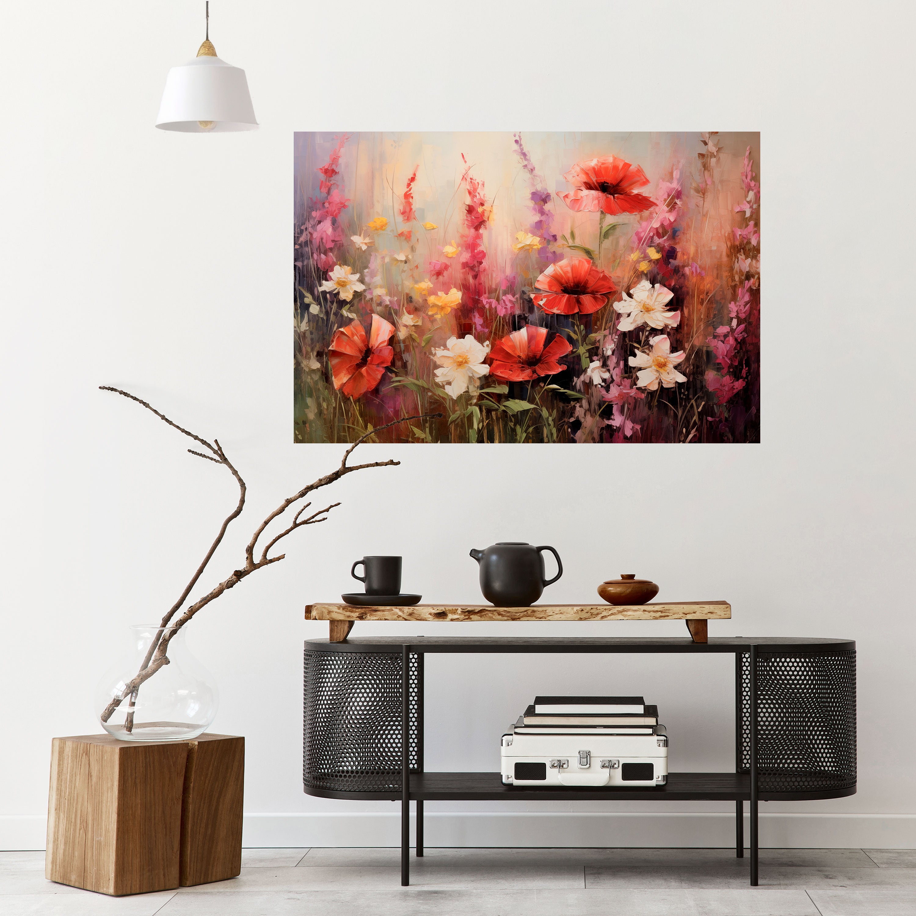 VIBRANT BLOOM SYMPHONY Naklejka/Plakat poziomy