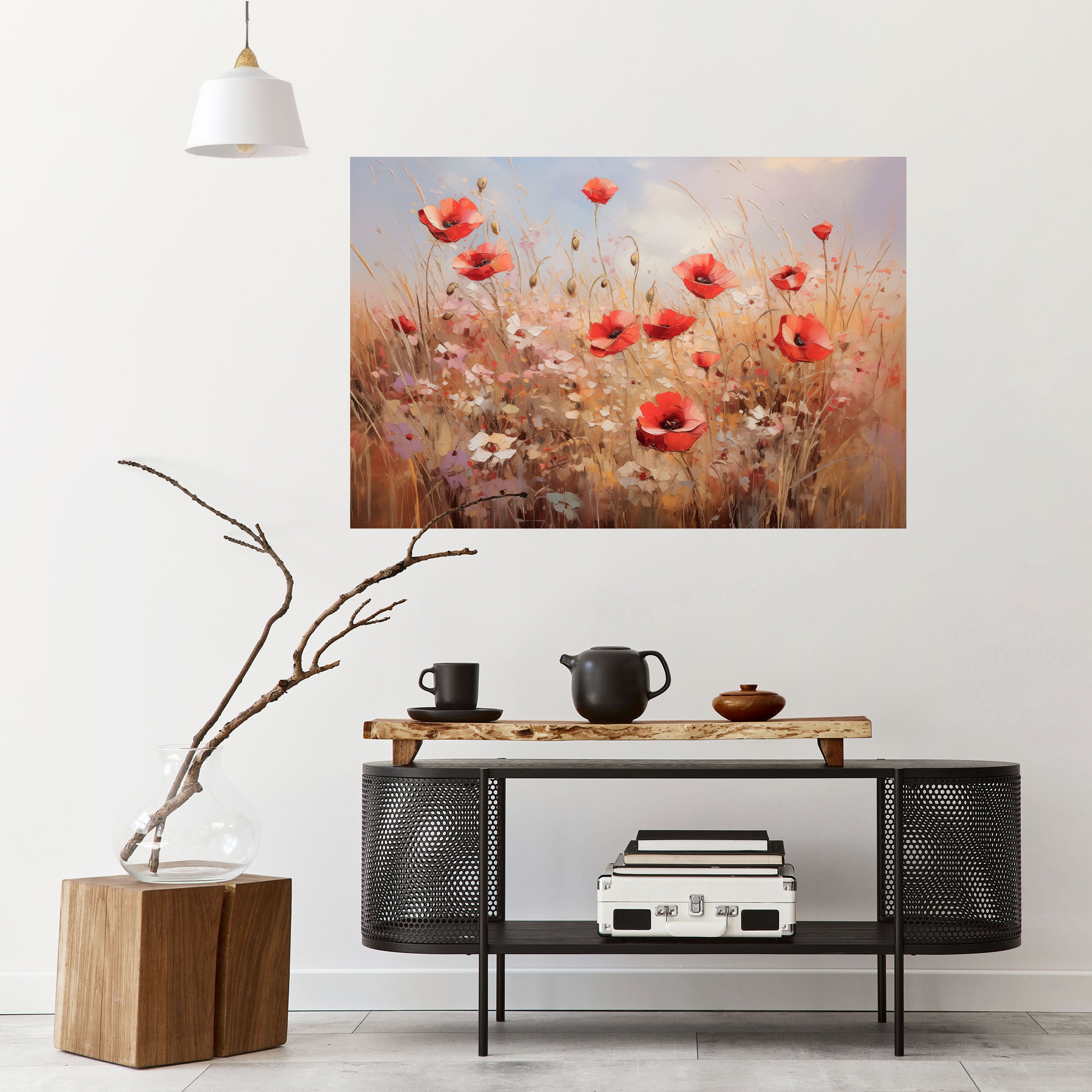 POPPY DREAMSCAPE Naklejka/Plakat poziomy