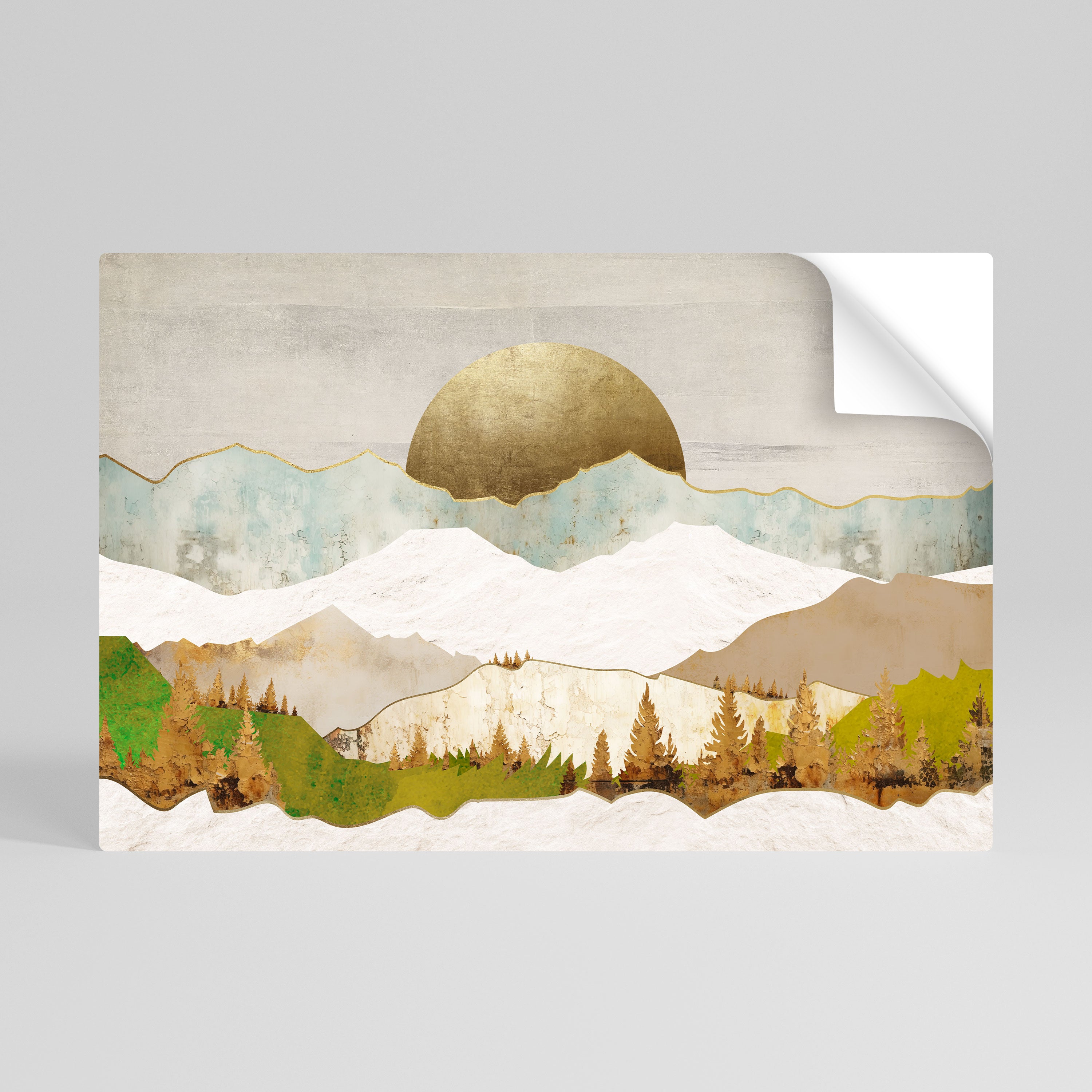 GOLDEN WINTER Naklejka/Plakat poziomy