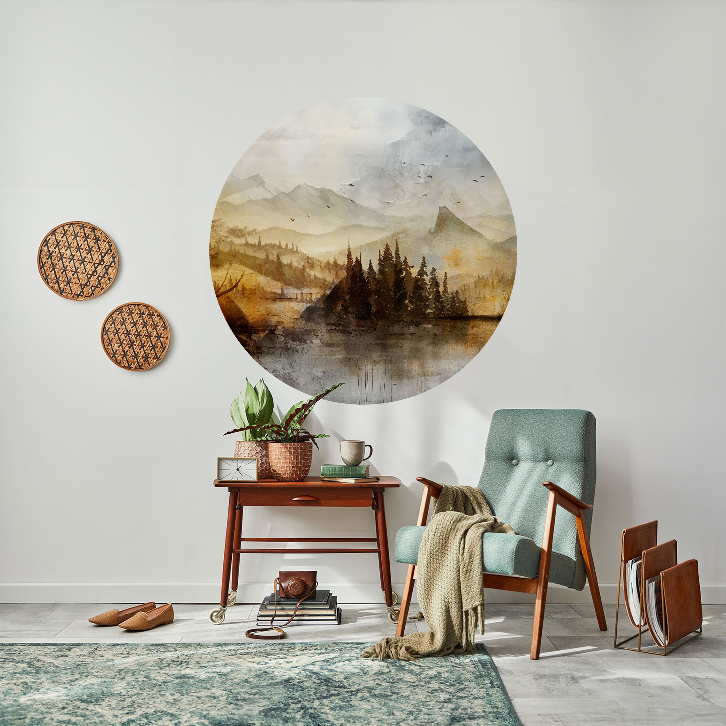 AUTUMN AURA Naklejka okrągła