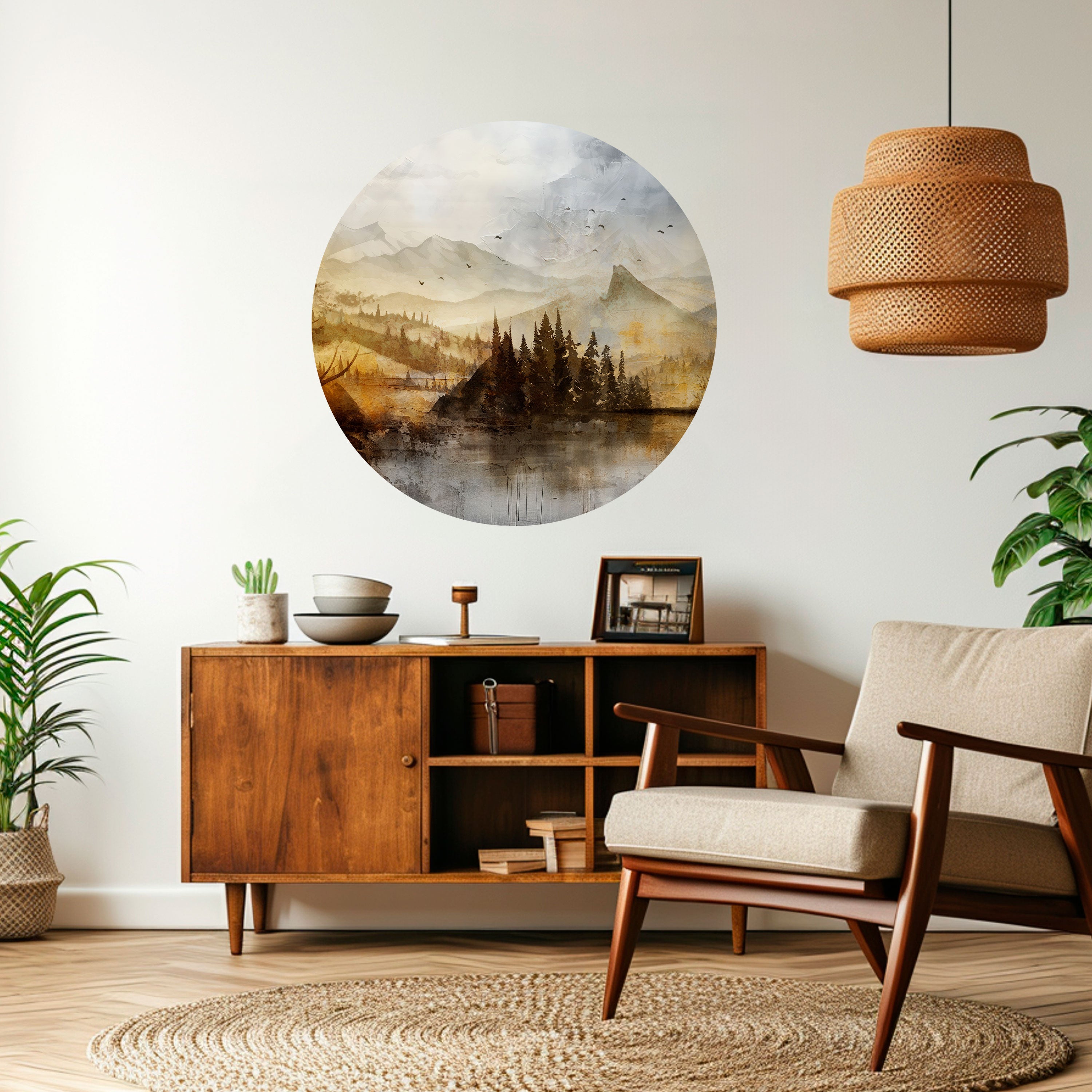 AUTUMN AURA Naklejka okrągła