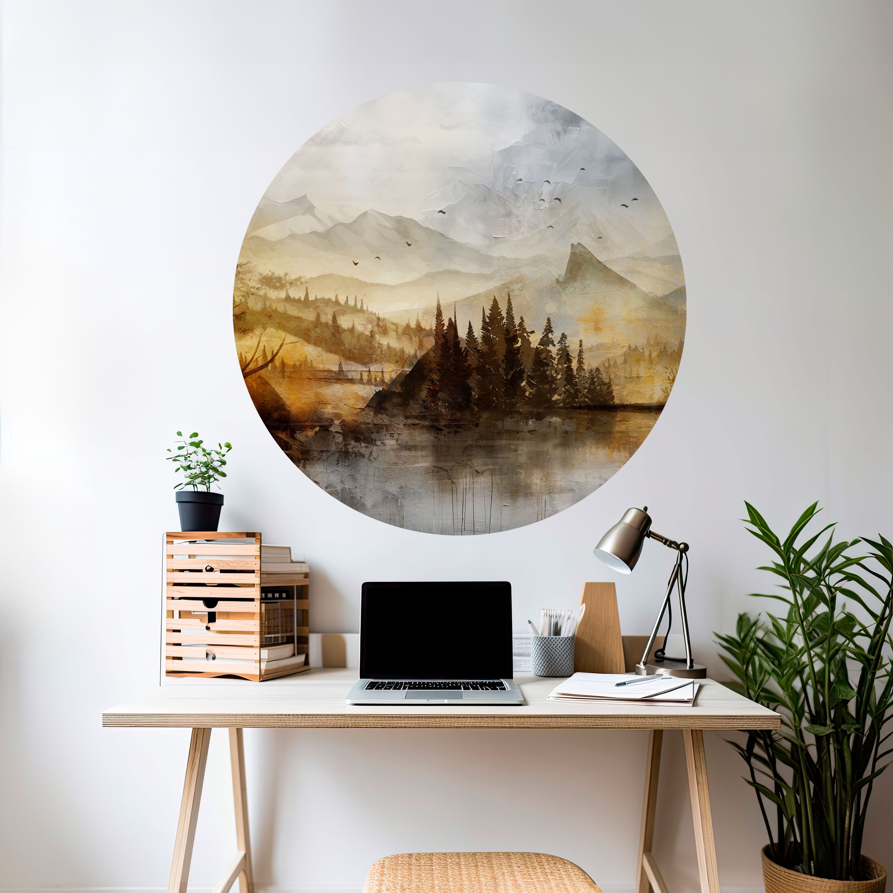 AUTUMN AURA Naklejka okrągła