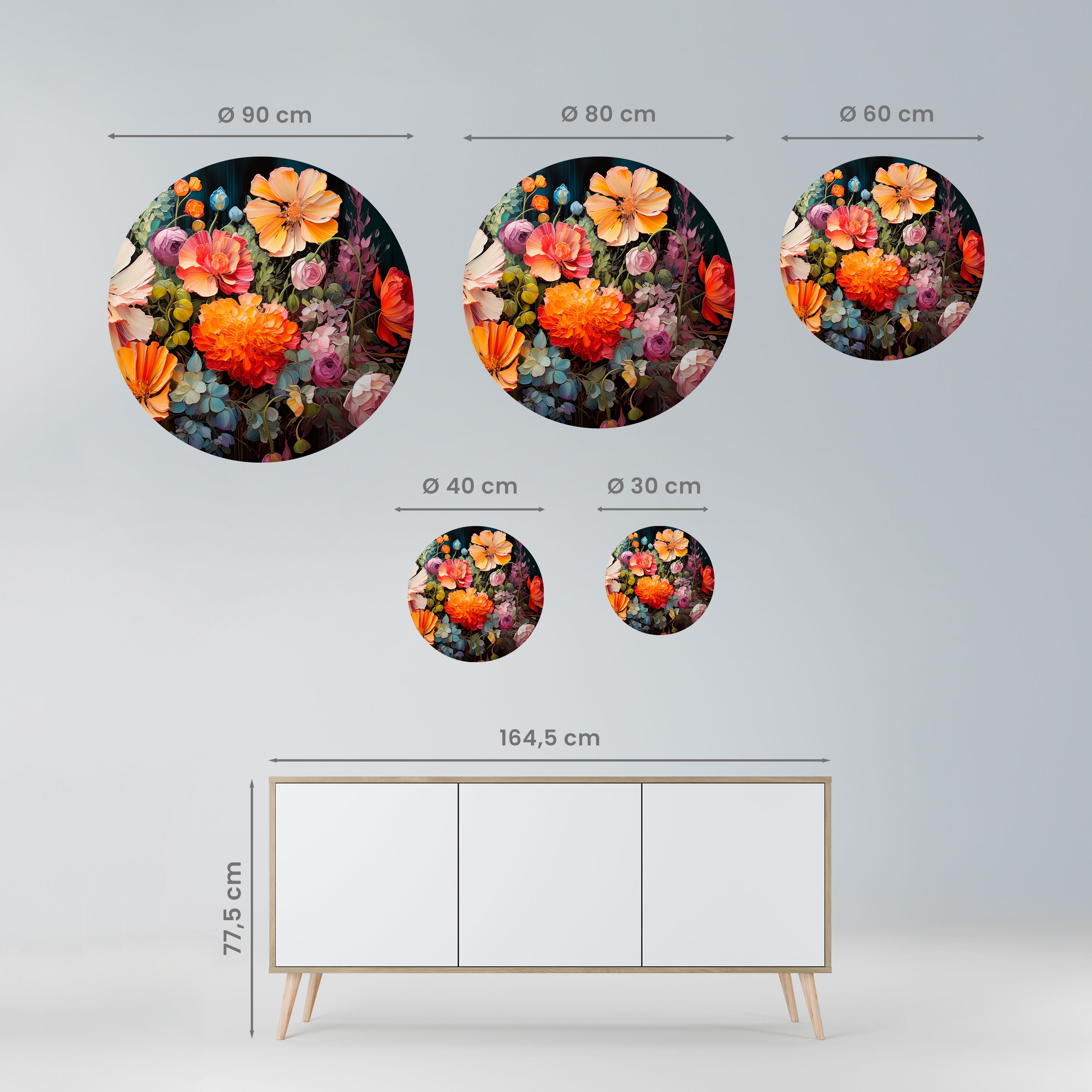 BLOOMING WILDERNESS Naklejka okrągła