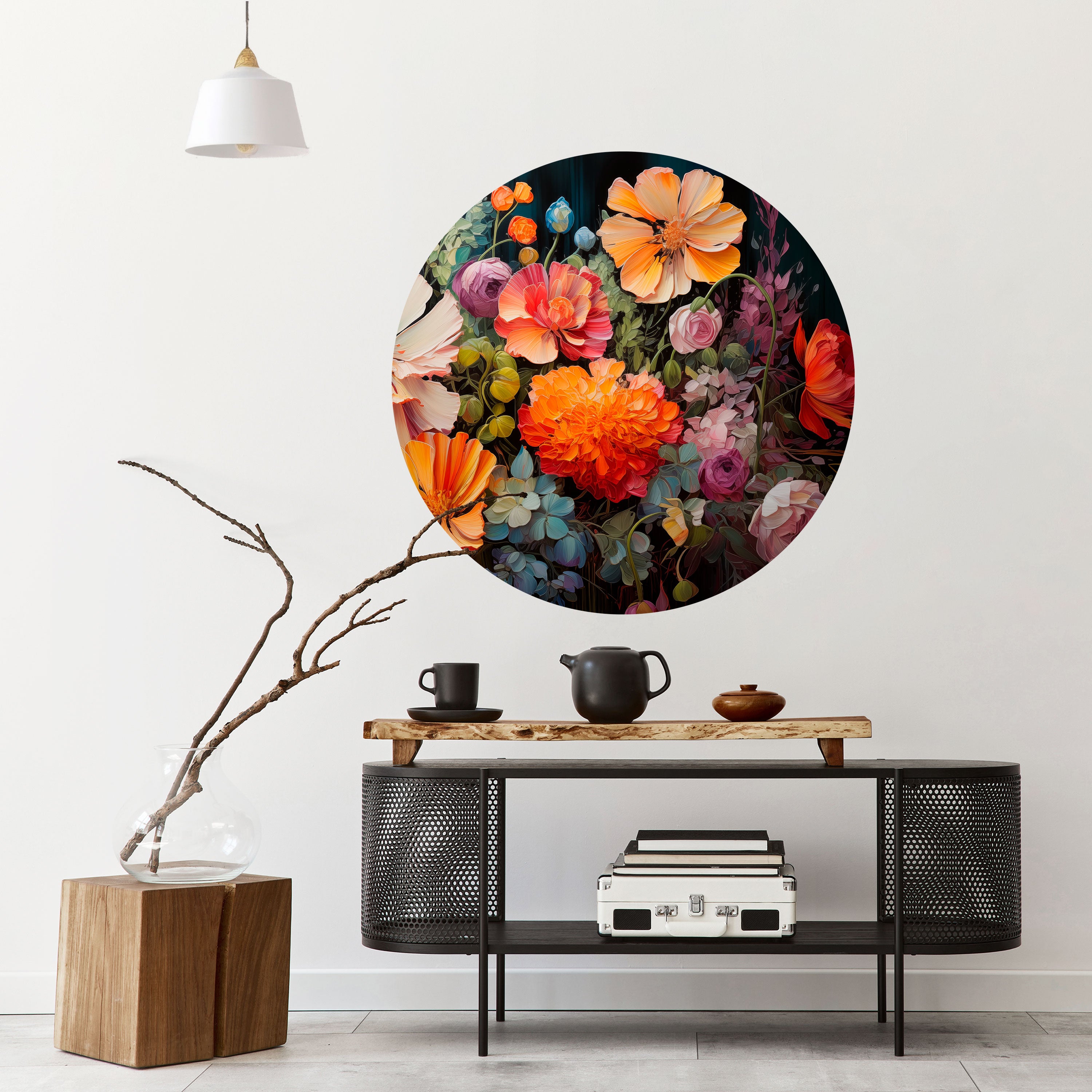 BLOOMING WILDERNESS Naklejka okrągła