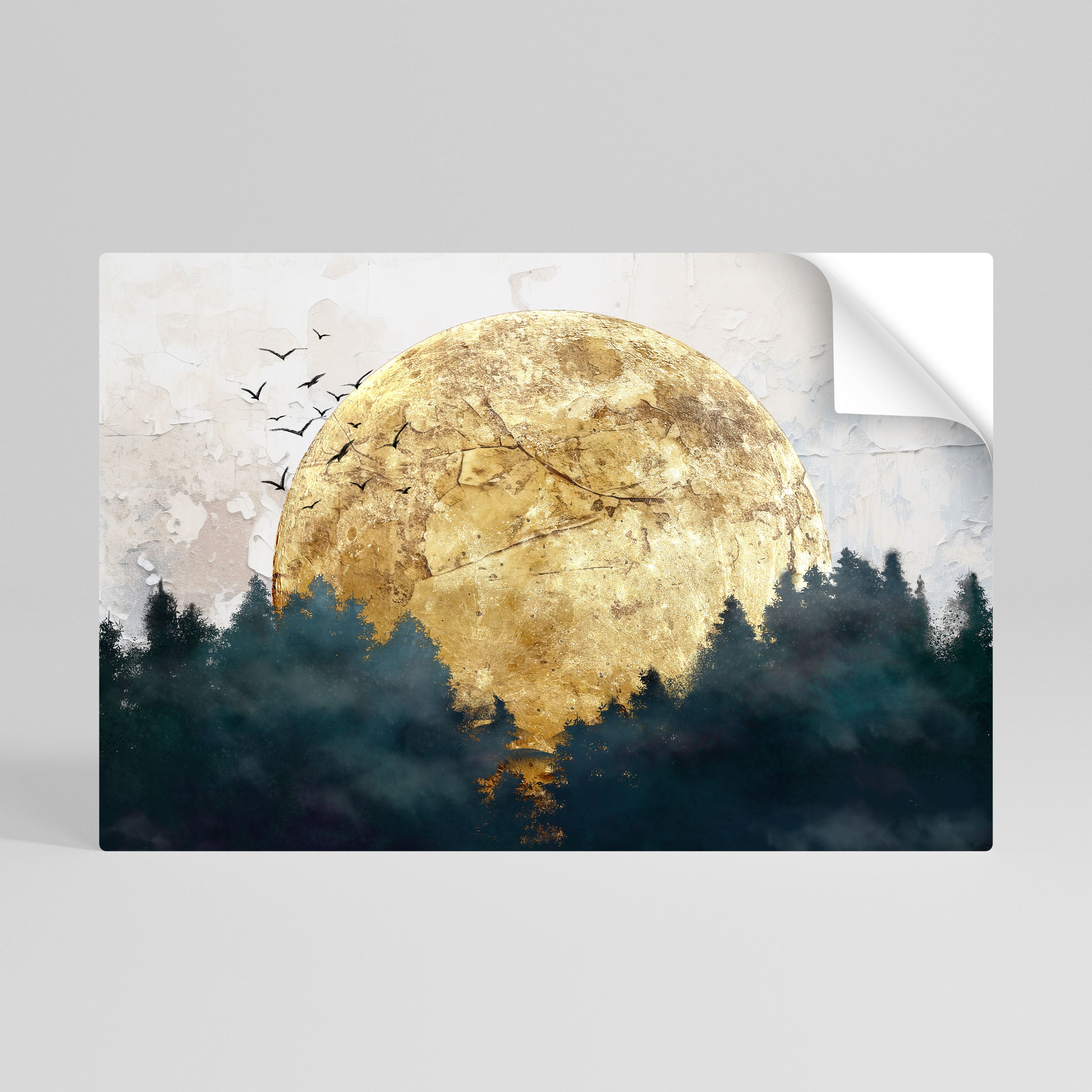 RISING MOON Naklejka/Plakat poziomy