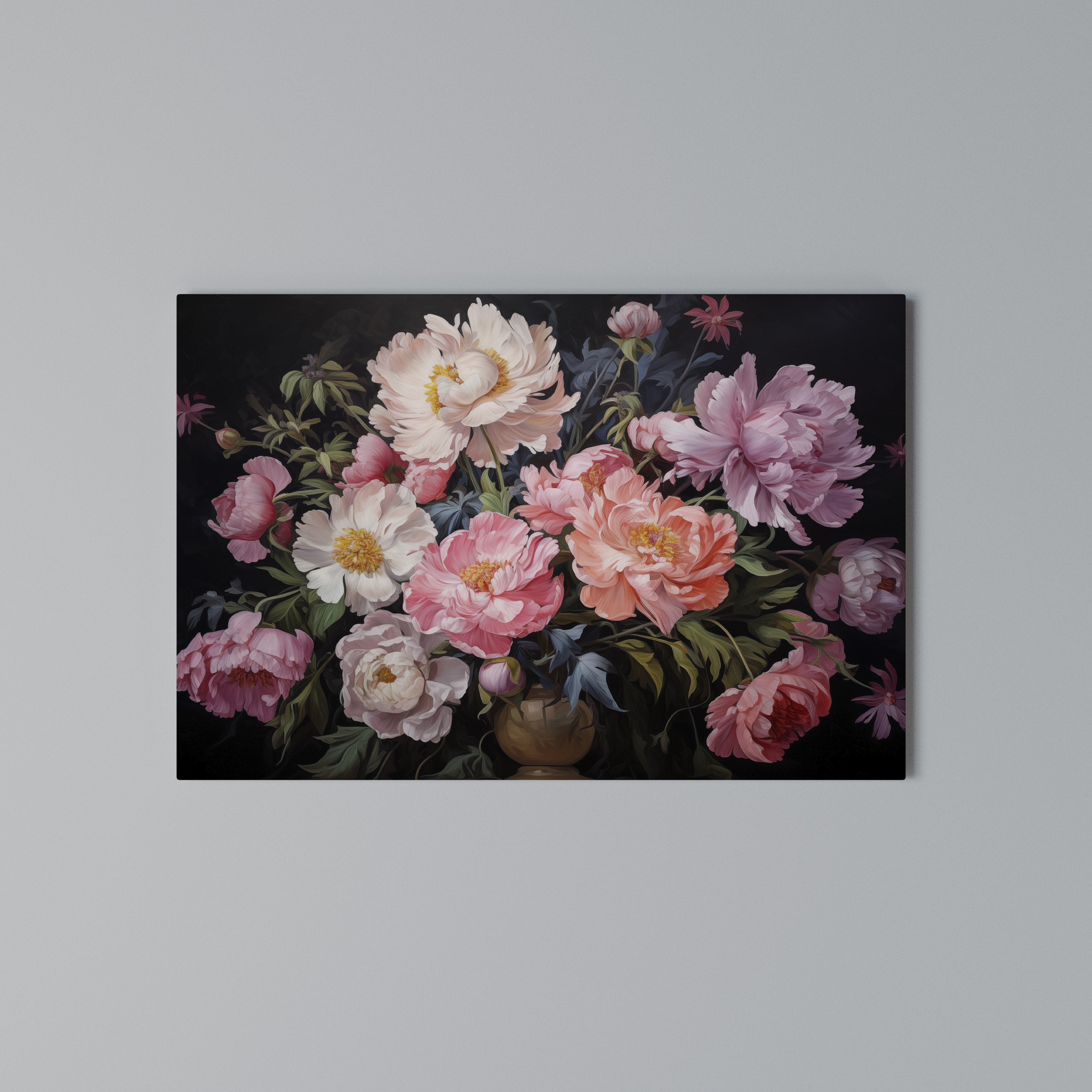 PEONIES BLOSSOM Poziomy obraz na płótnie