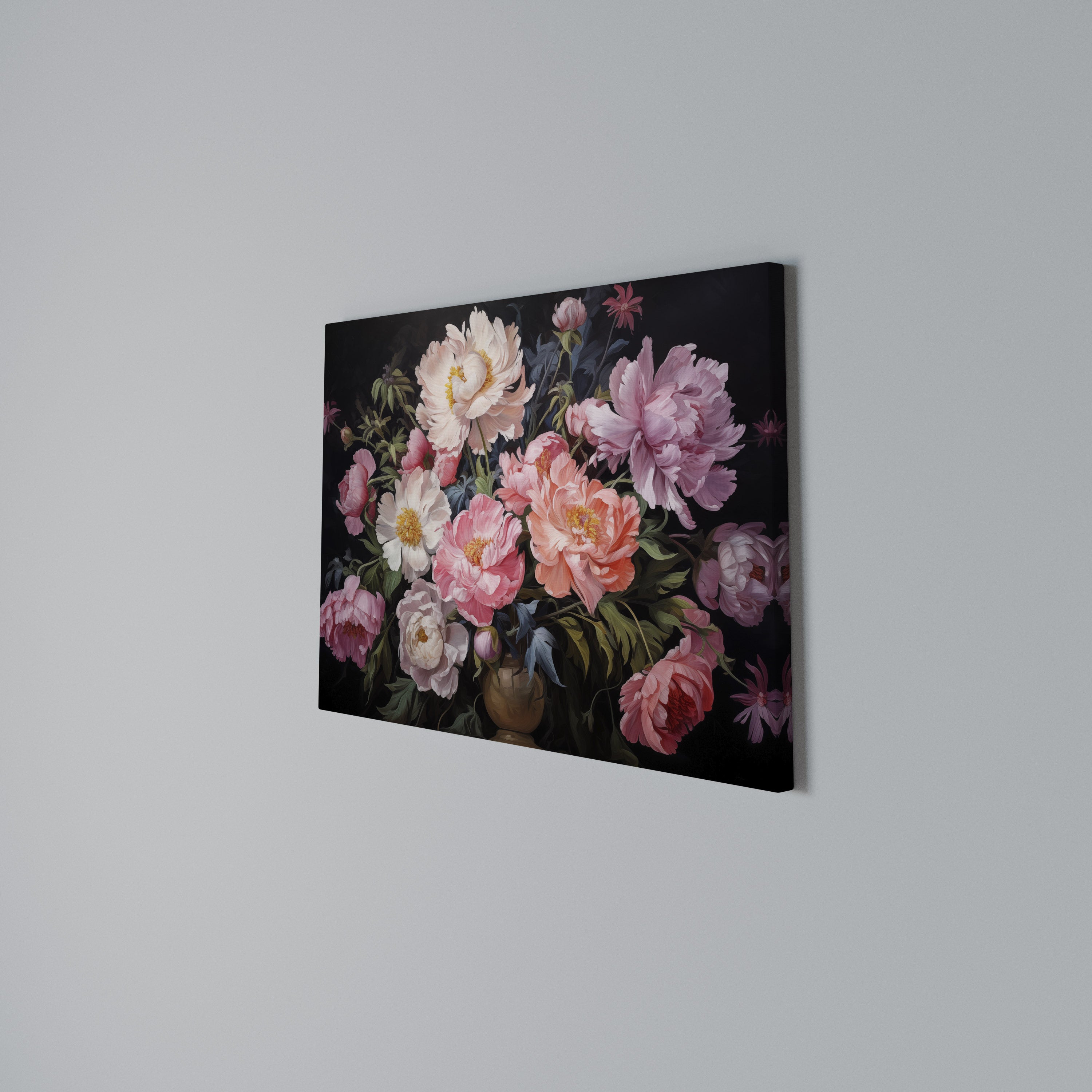 PEONIES BLOSSOM Poziomy obraz na płótnie
