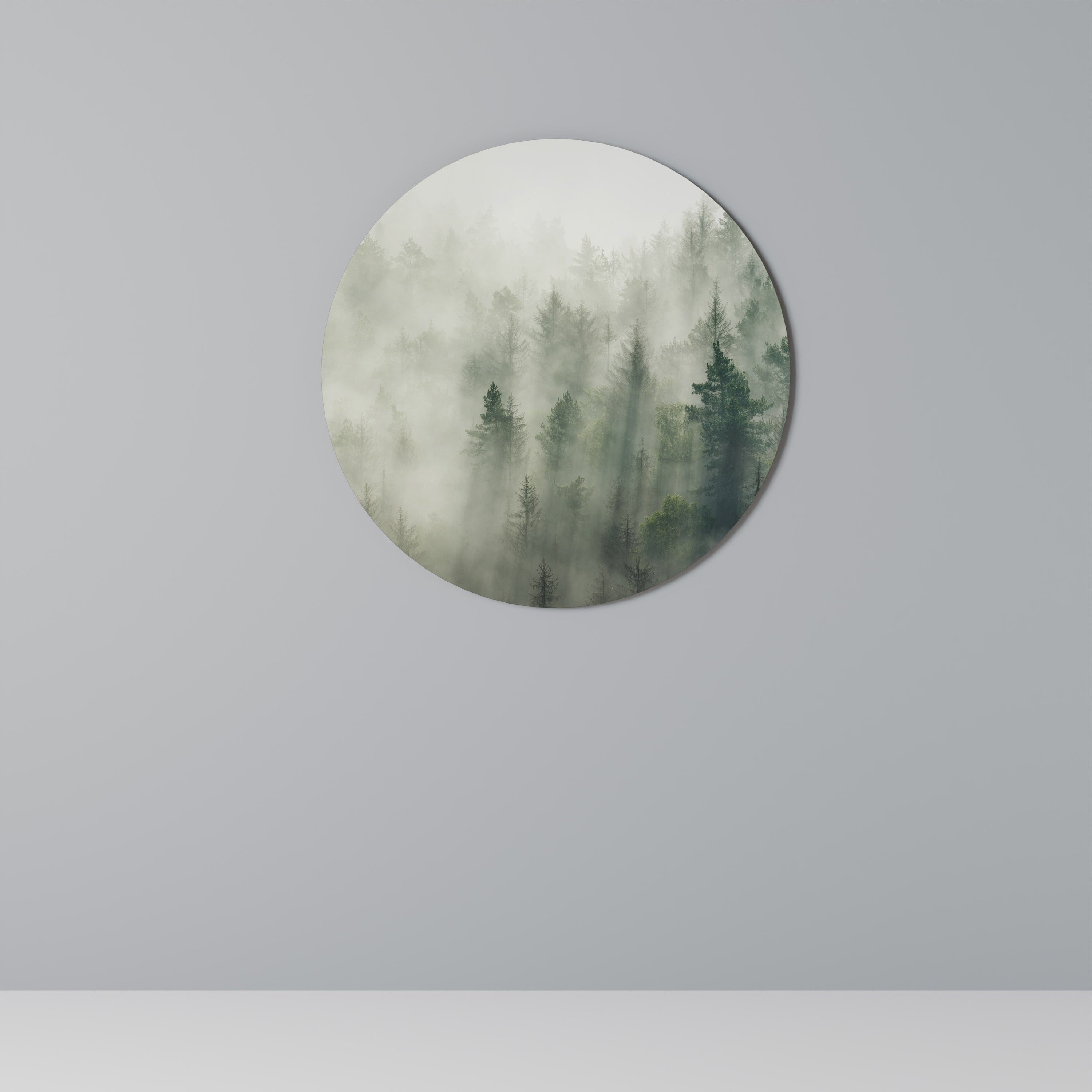MISTY FOREST Obraz okrągły