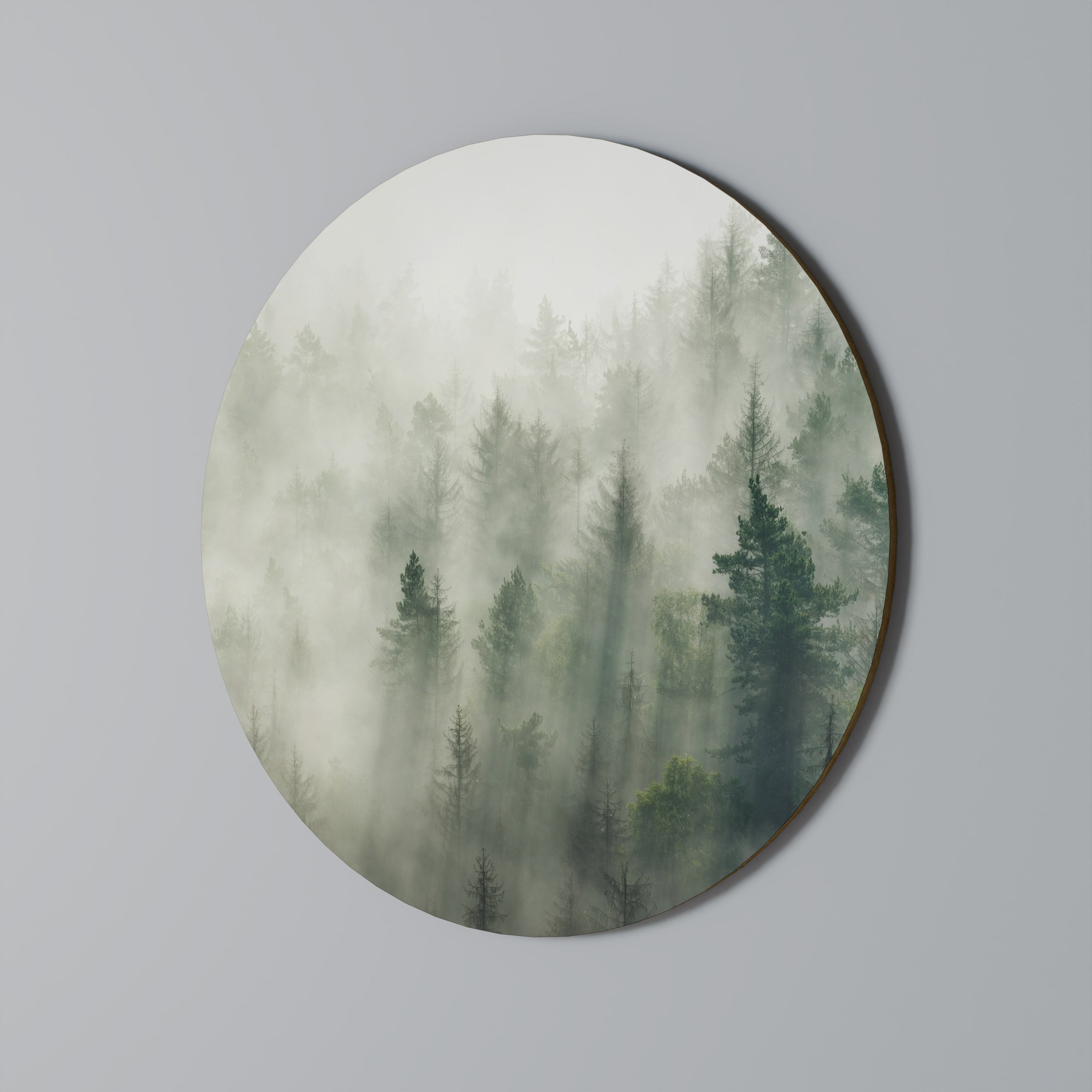 MISTY FOREST Obraz okrągły