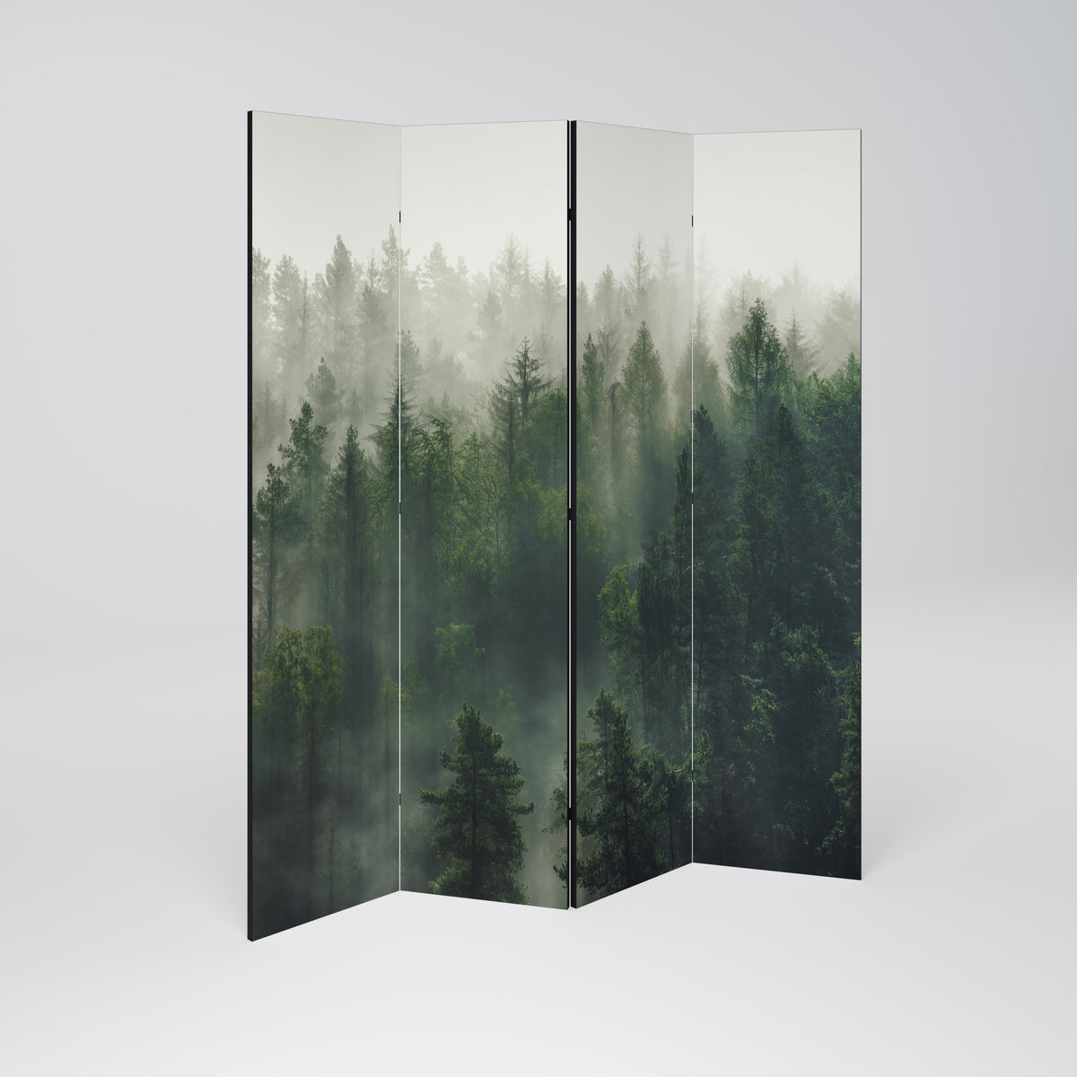 MISTY FOREST Dekoracyjny parawan 4-skrzydłowy