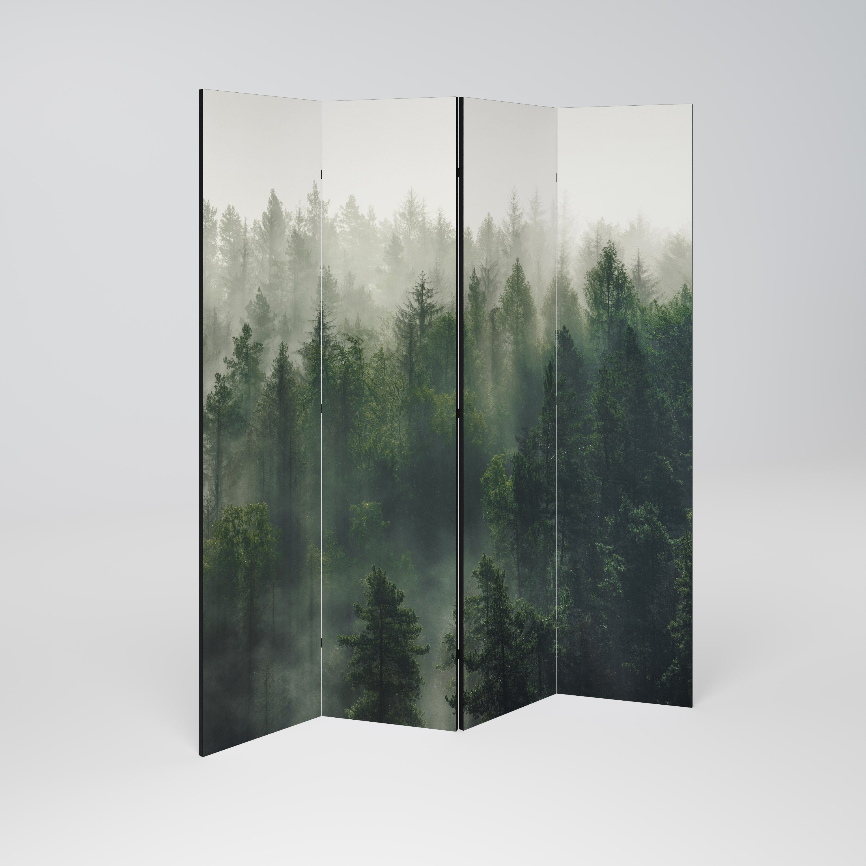 MISTY FOREST Dekoracyjny parawan 4-skrzydłowy