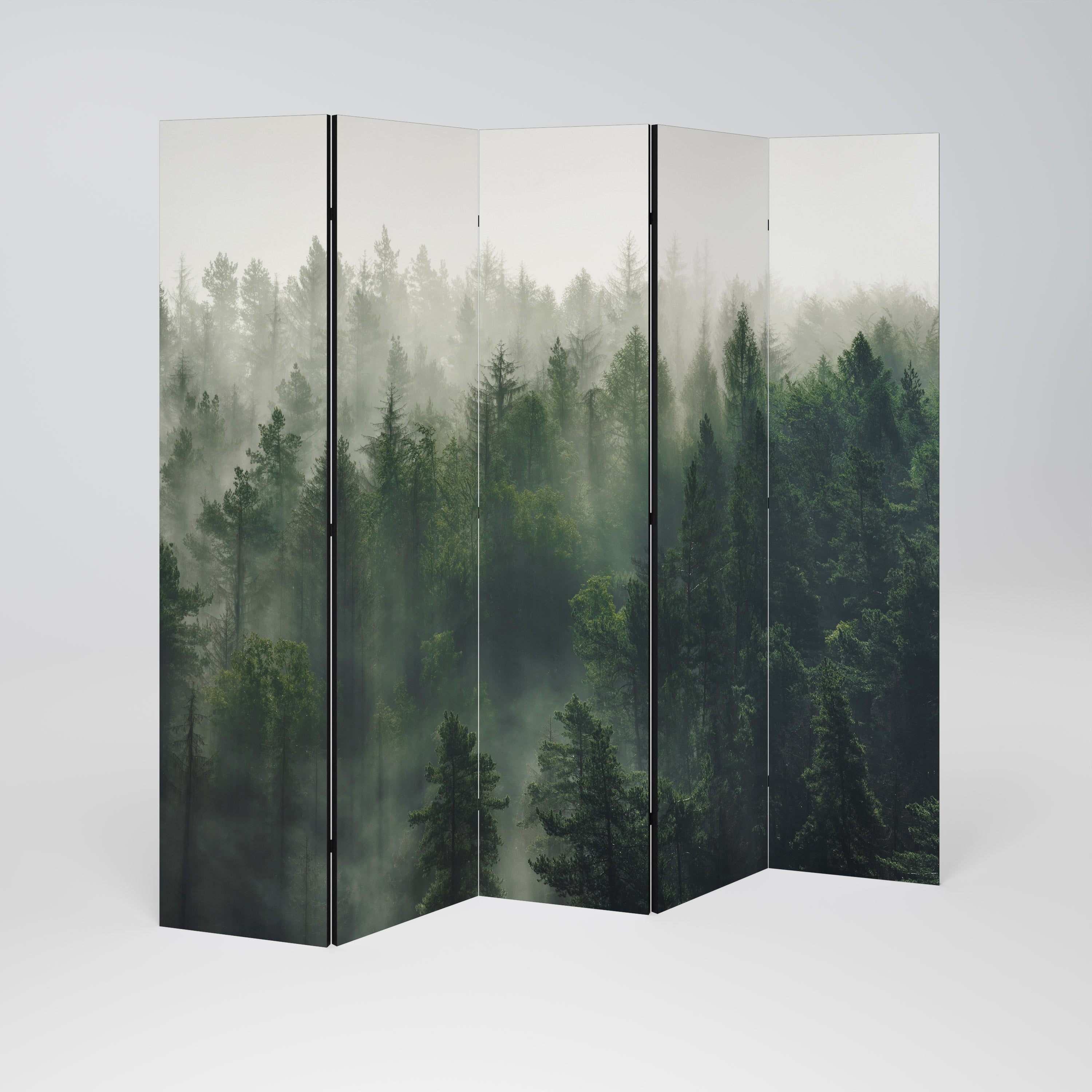 MISTY FOREST Dekoracyjny parawan 5-skrzydłowy