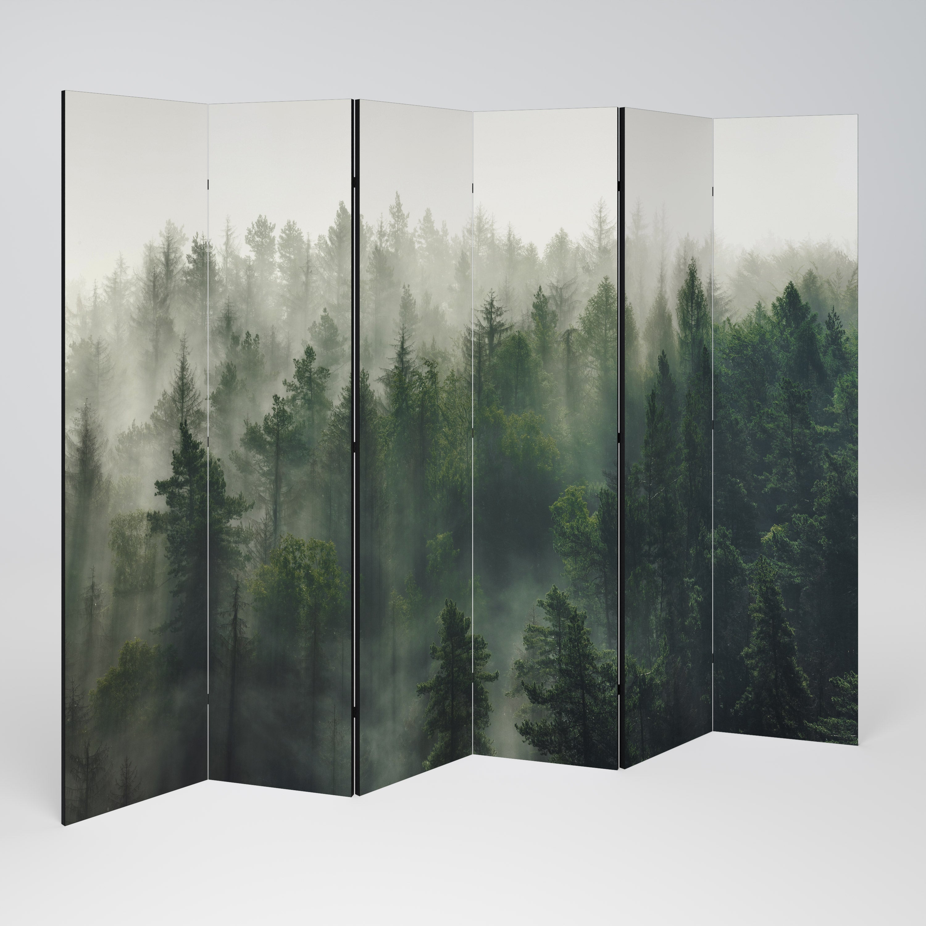 MISTY FOREST Dekoracyjny parawan 6-skrzydłowy