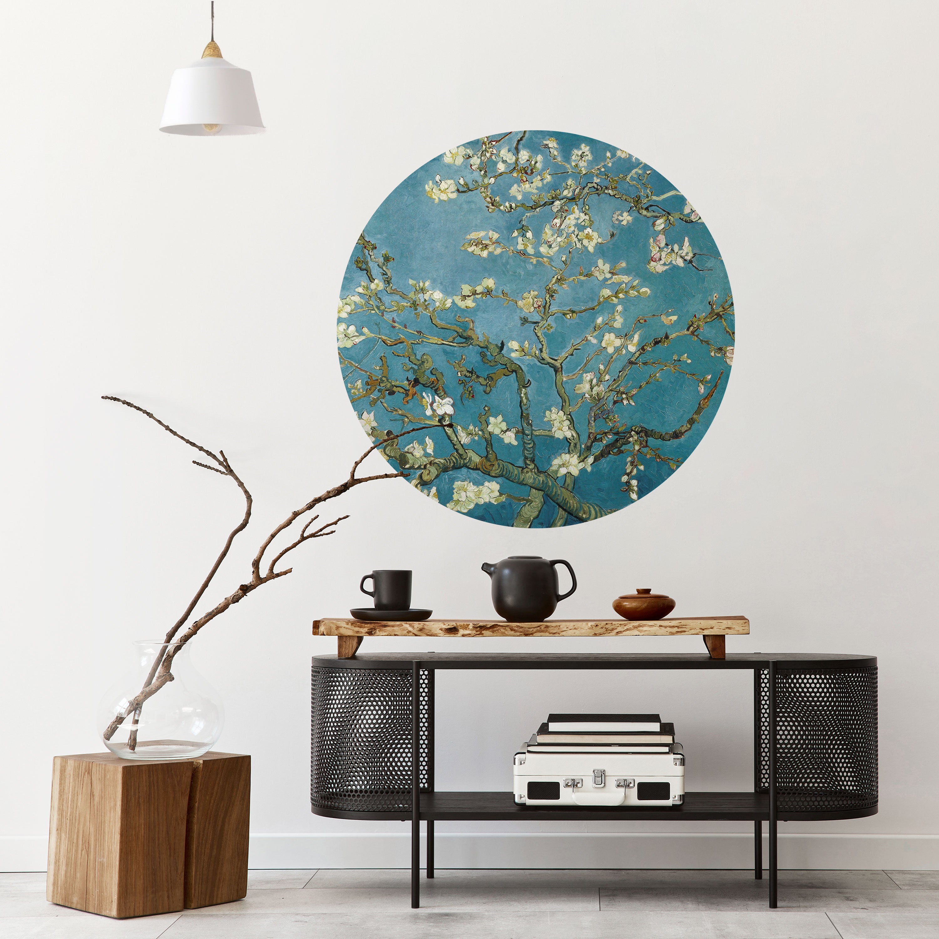 ALMOND BLOSSOM Naklejka okrągła