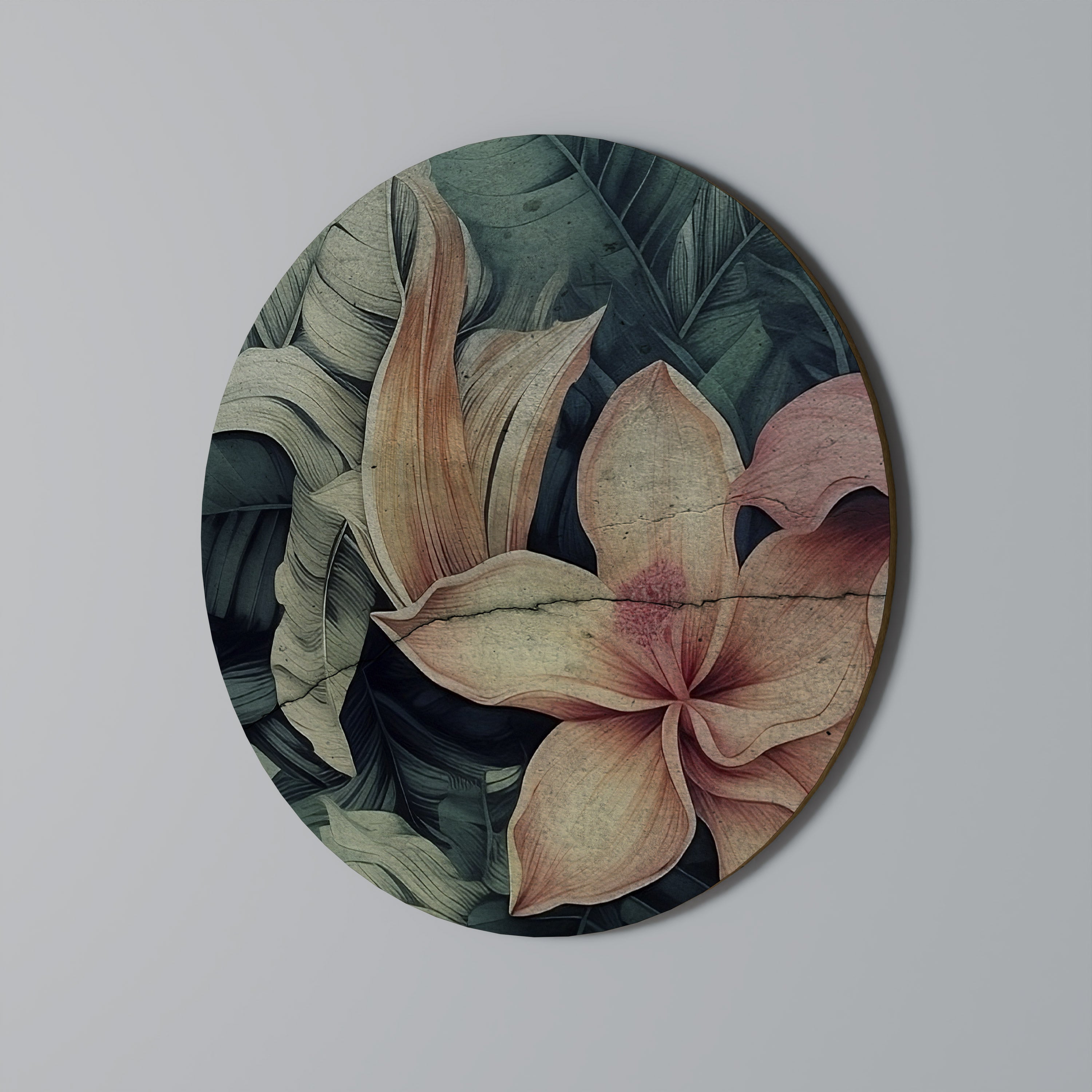 CRASHED LILY Obraz okrągły