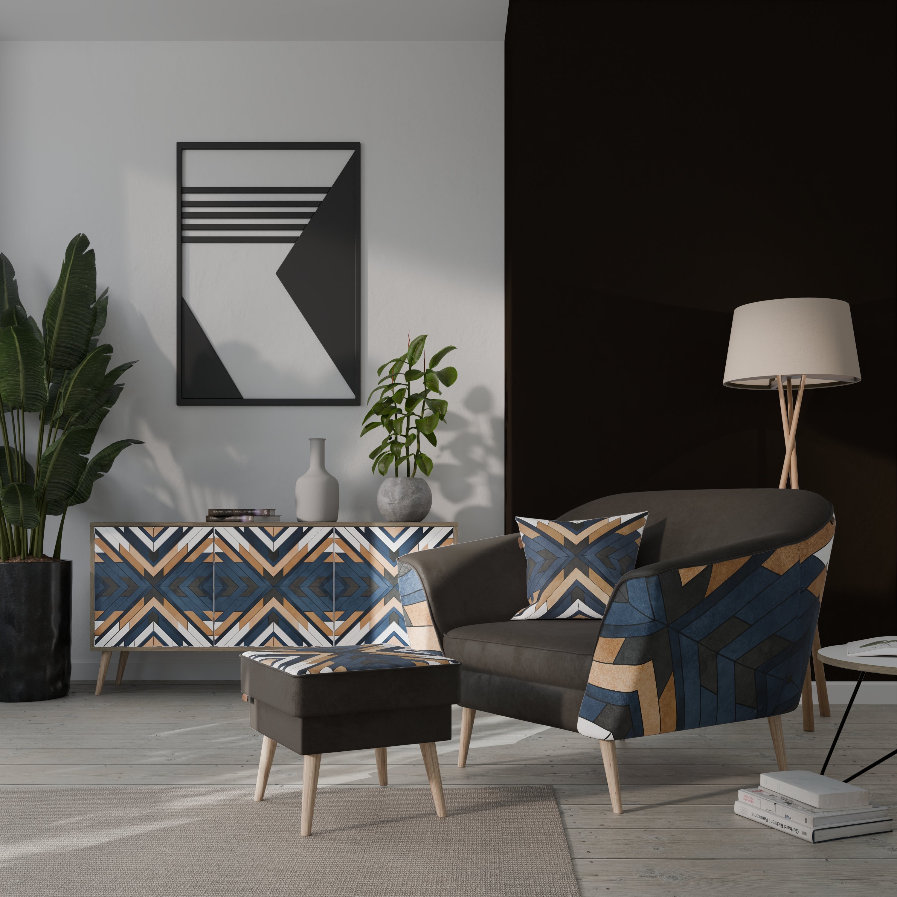 ARTFUL GEOMETRY Fotel AURORA
