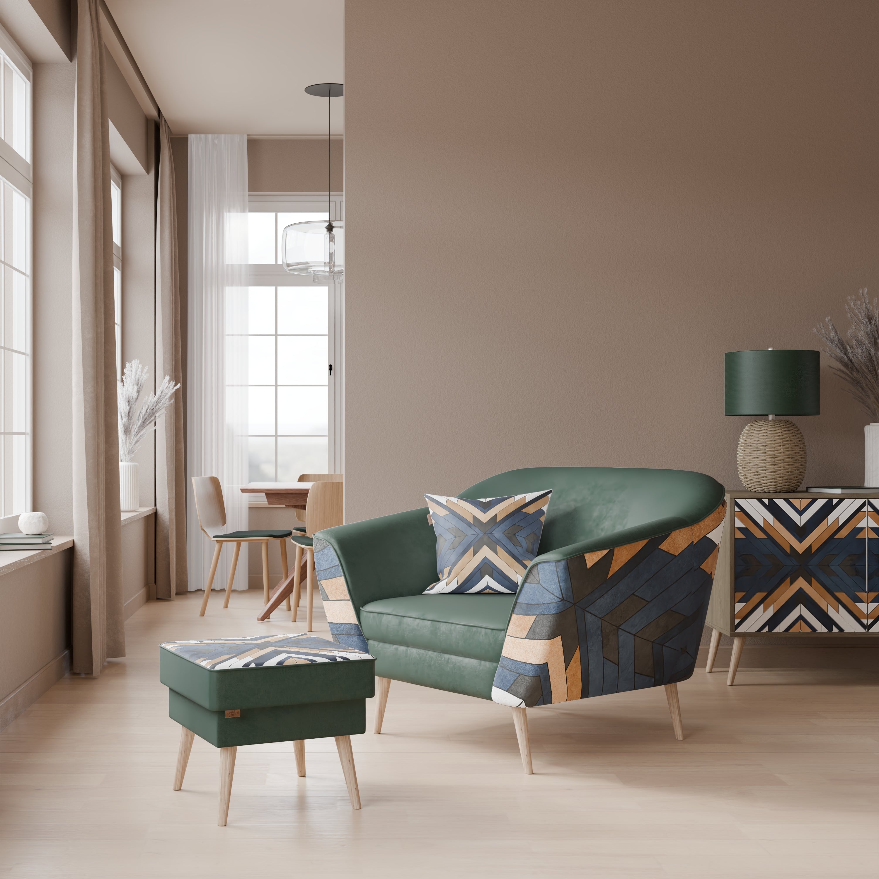 ARTFUL GEOMETRY Fotel AURORA