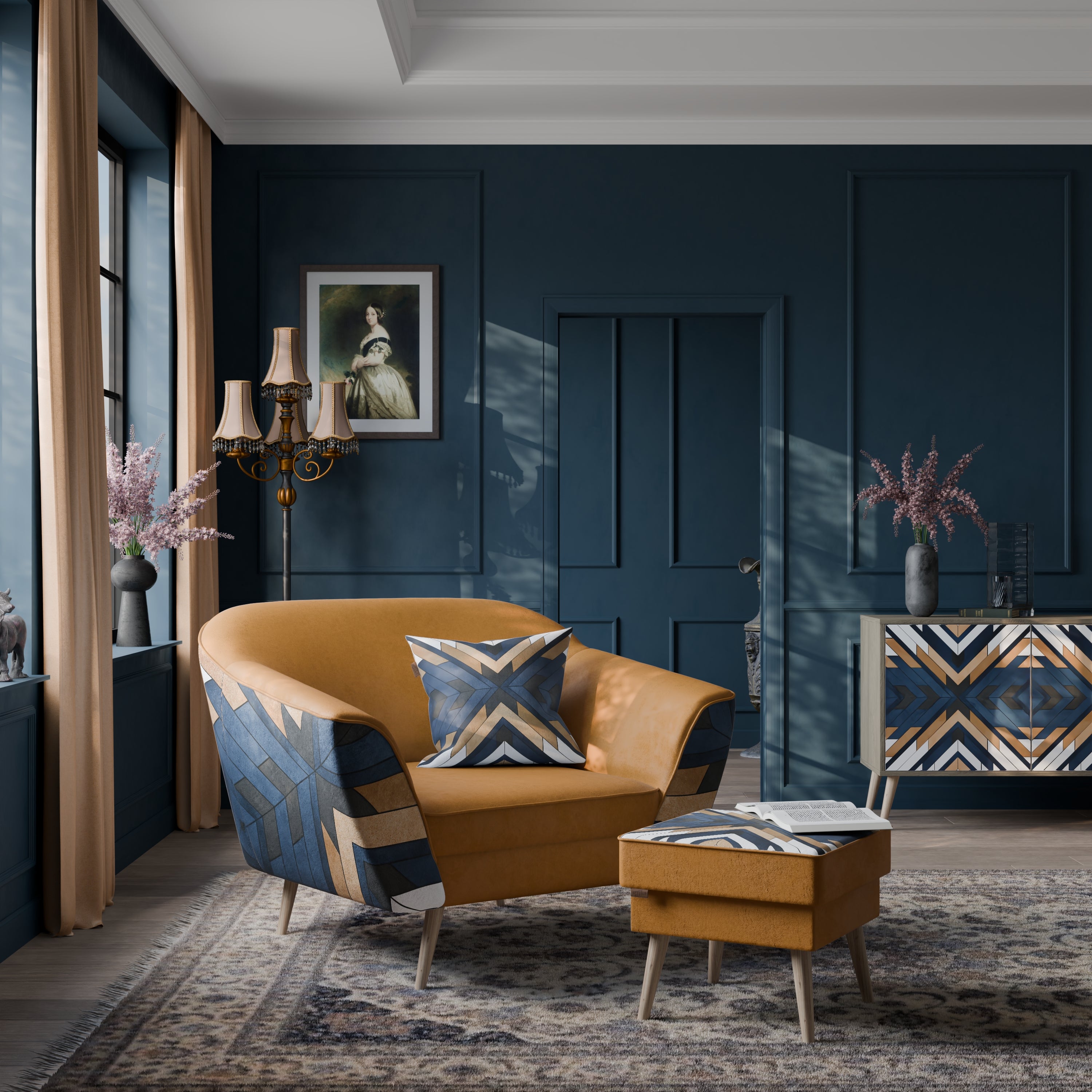 ARTFUL GEOMETRY Fotel AURORA