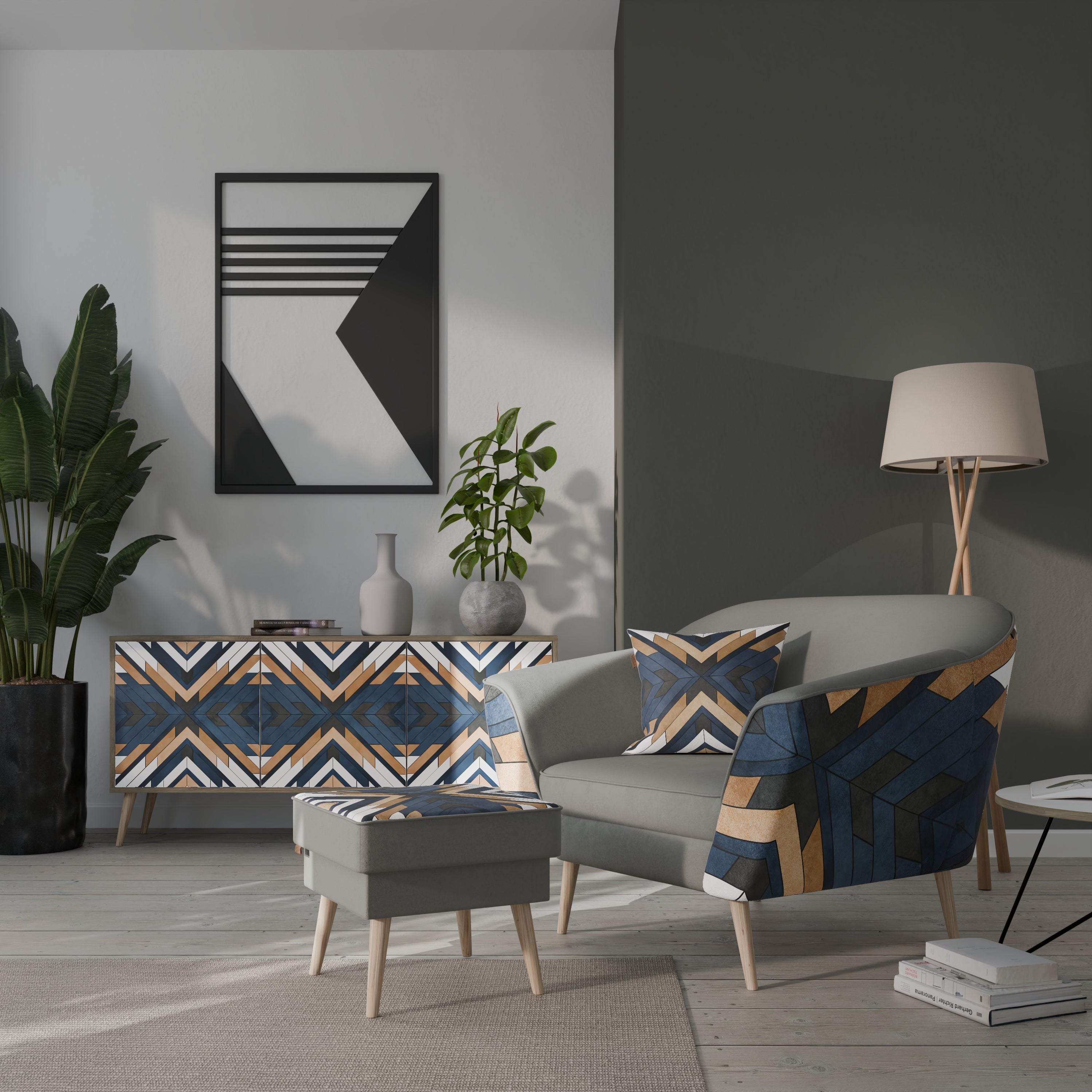 ARTFUL GEOMETRY Fotel AURORA