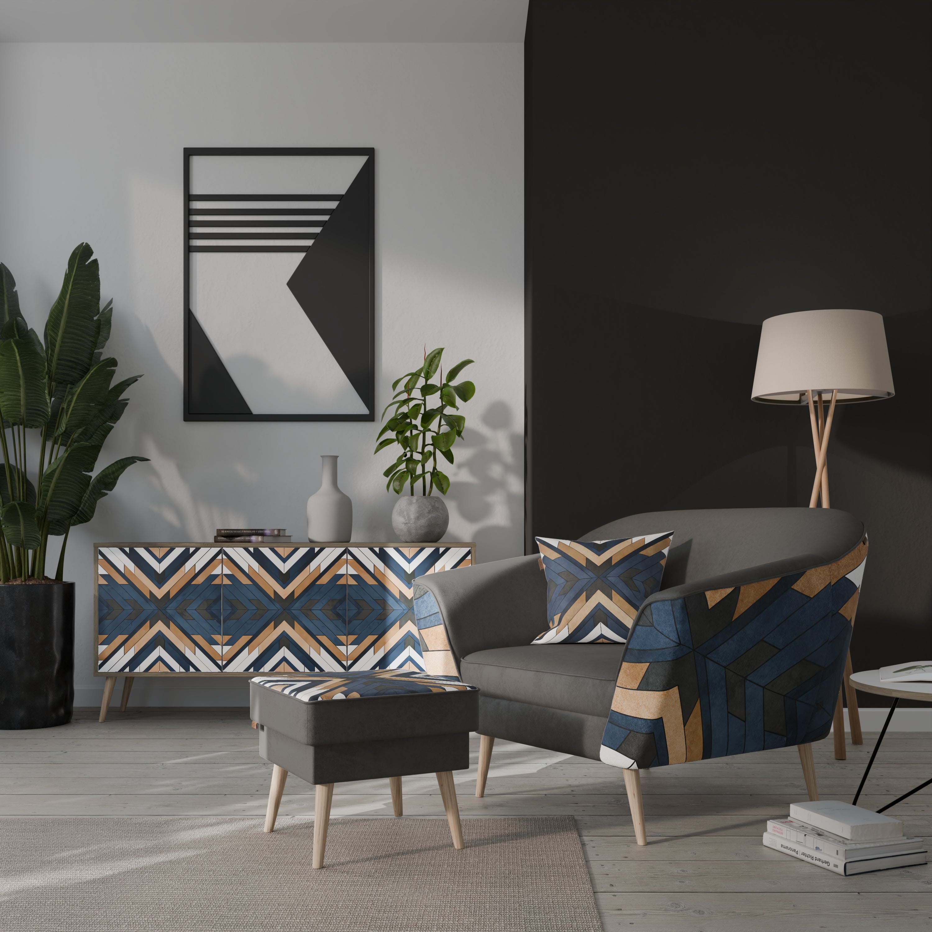 ARTFUL GEOMETRY Fotel AURORA