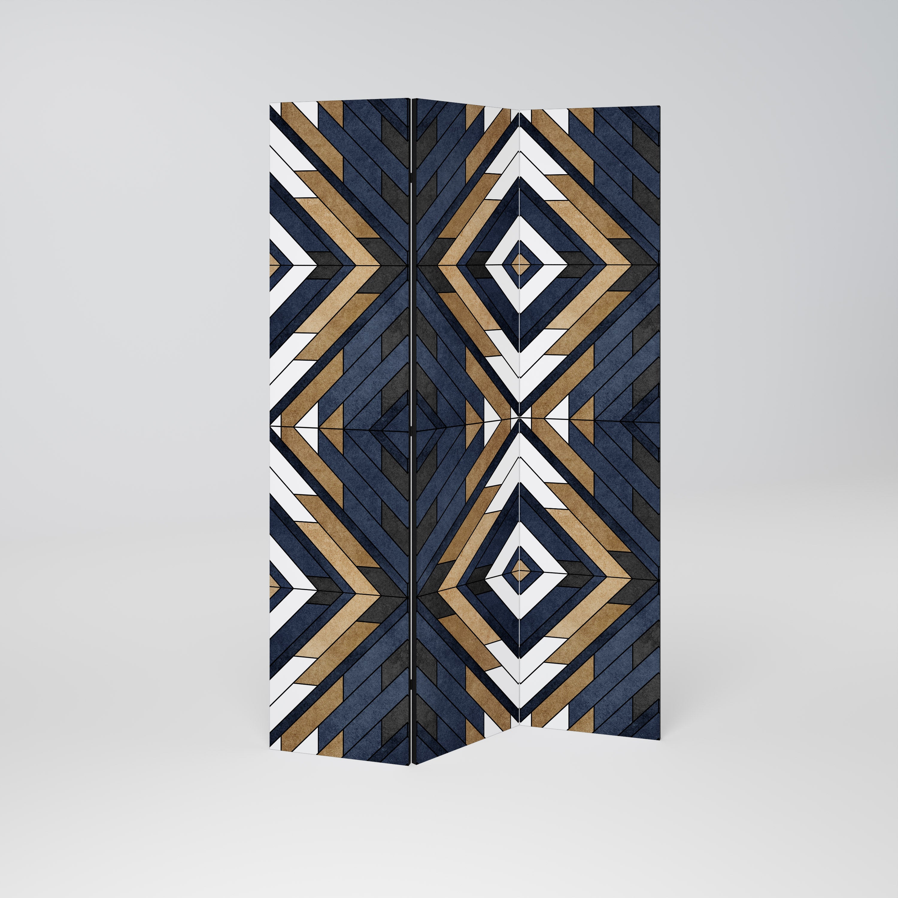 ARTFUL GEOMETRY Dekoracyjny parawan 3-skrzydłowy