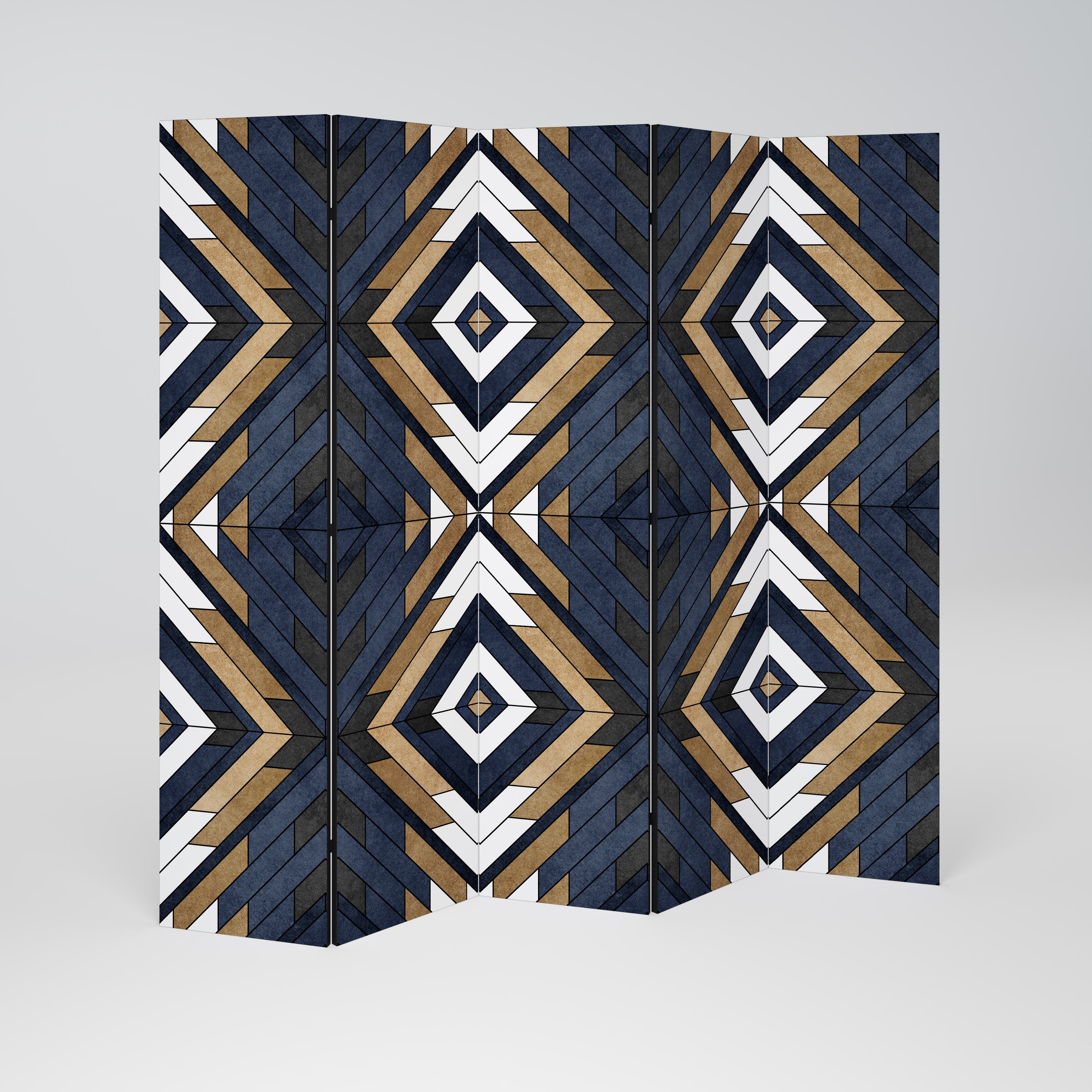 ARTFUL GEOMETRY Dekoracyjny parawan 5-skrzydłowy