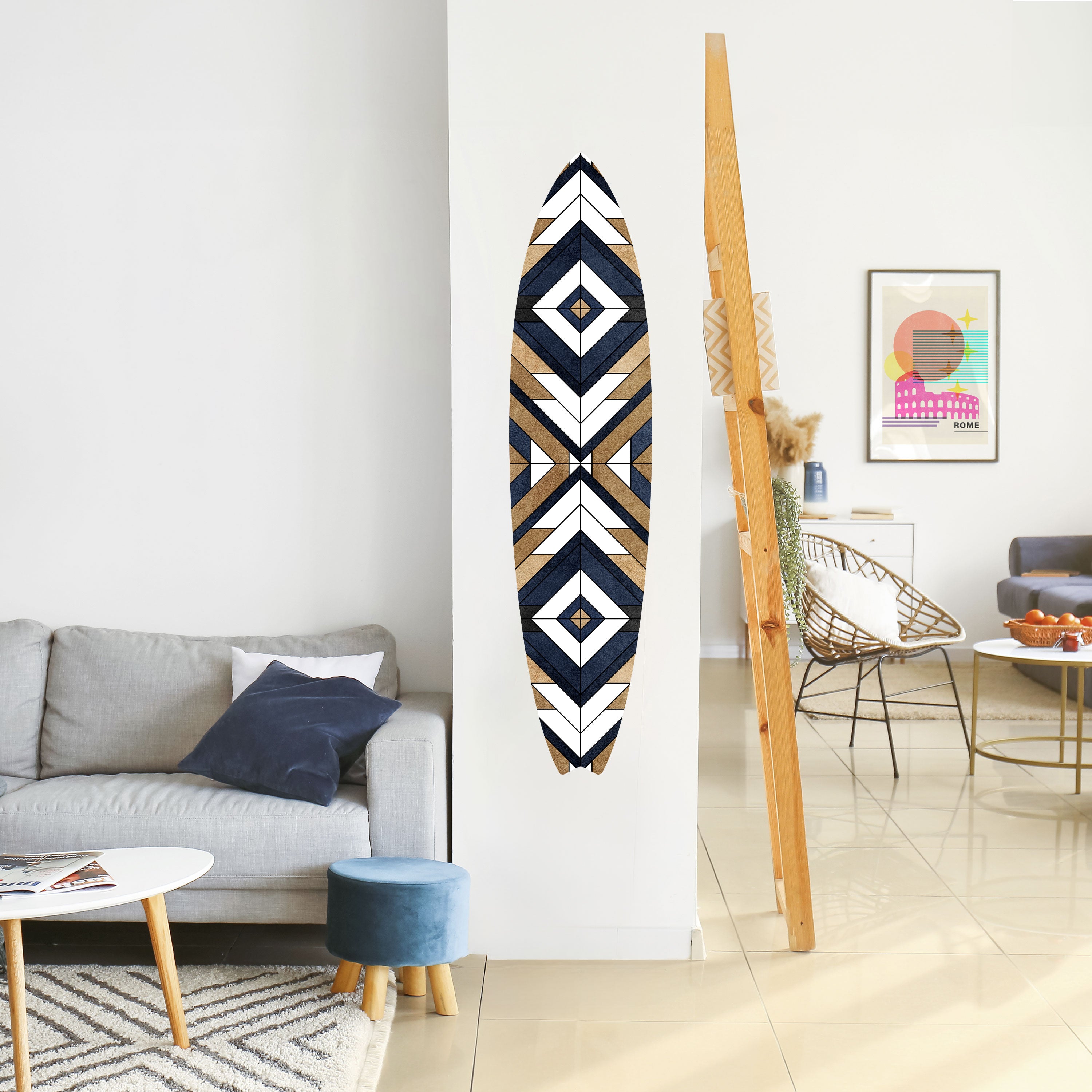 ARTFUL GEOMETRY Naklejka - deska surfingowa