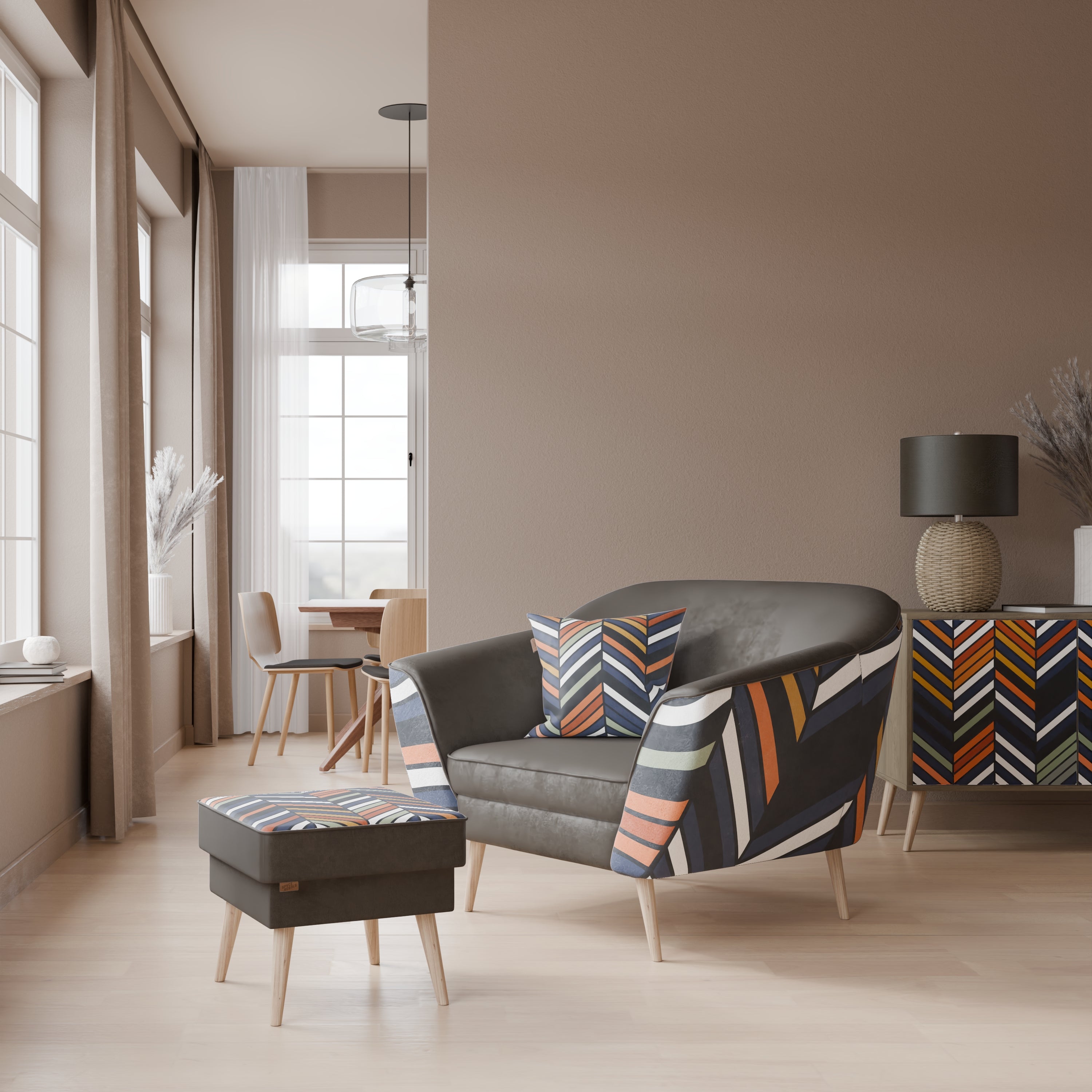 VIBRANT PATCHWORK Fotel AURORA