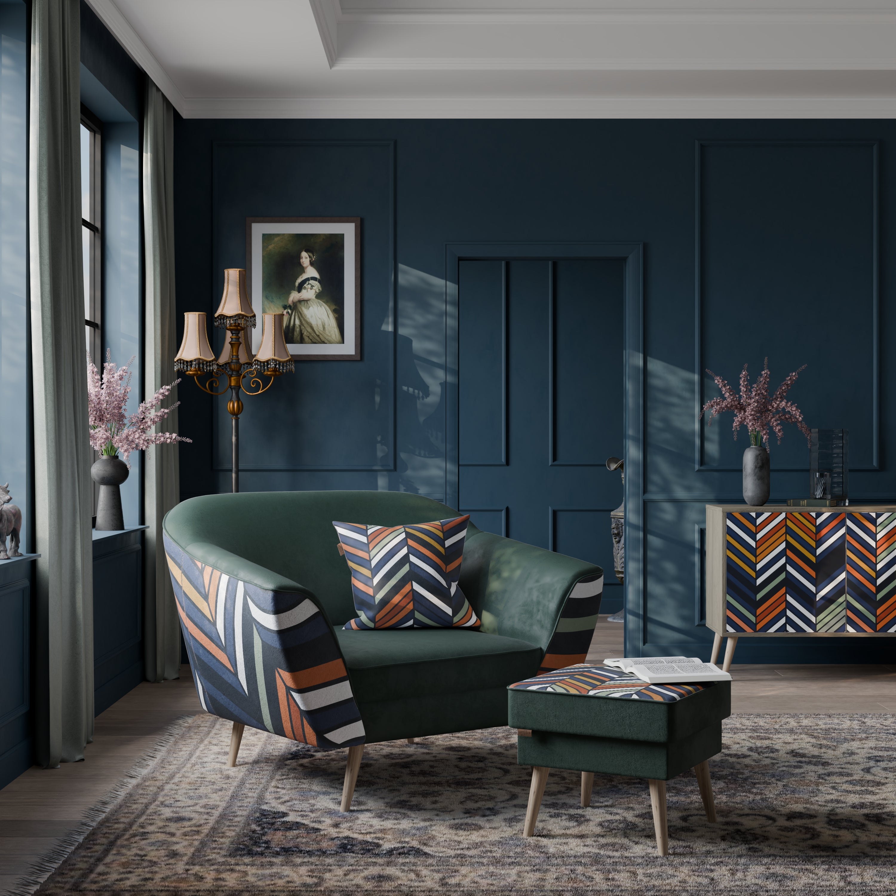 VIBRANT PATCHWORK Fotel AURORA