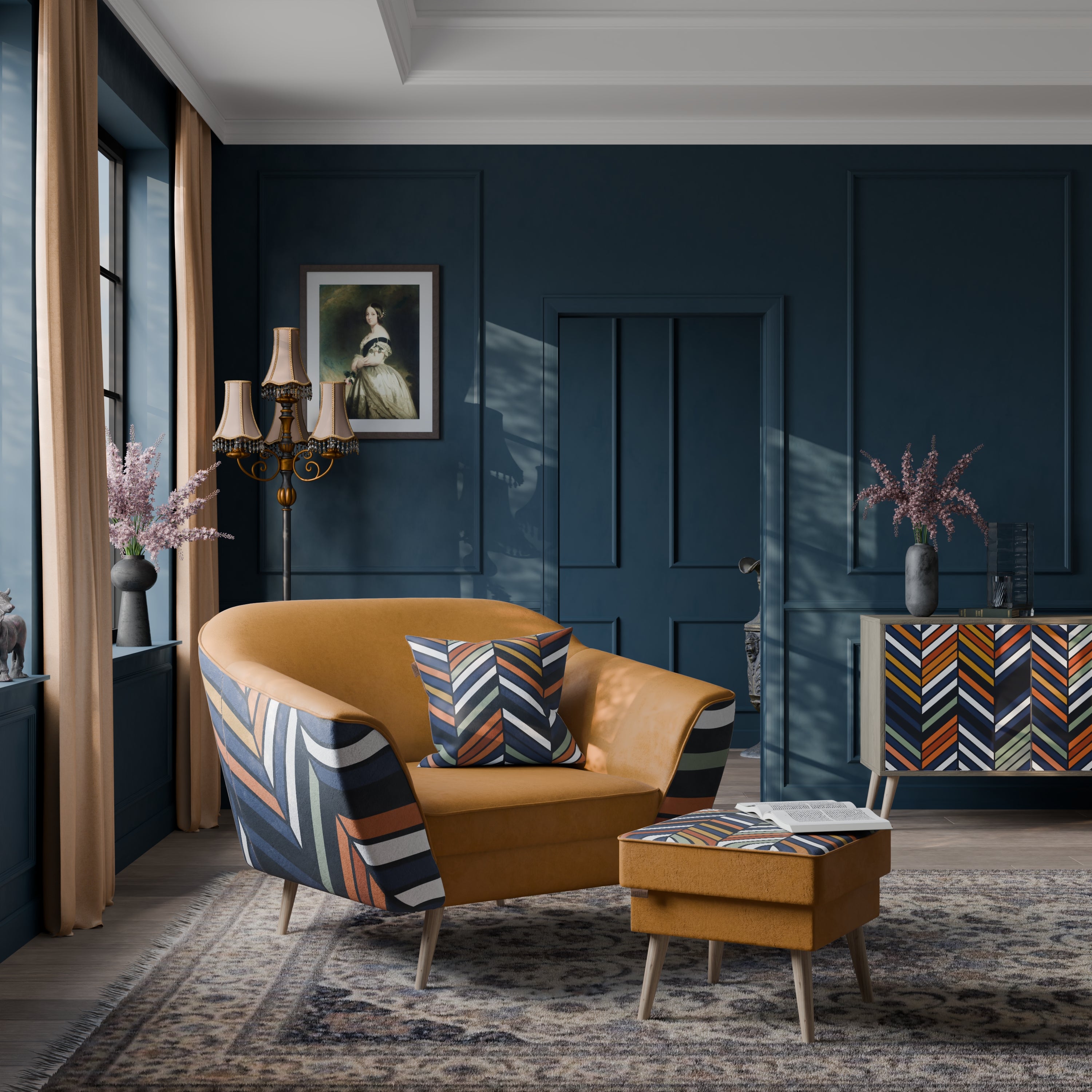 VIBRANT PATCHWORK Fotel AURORA