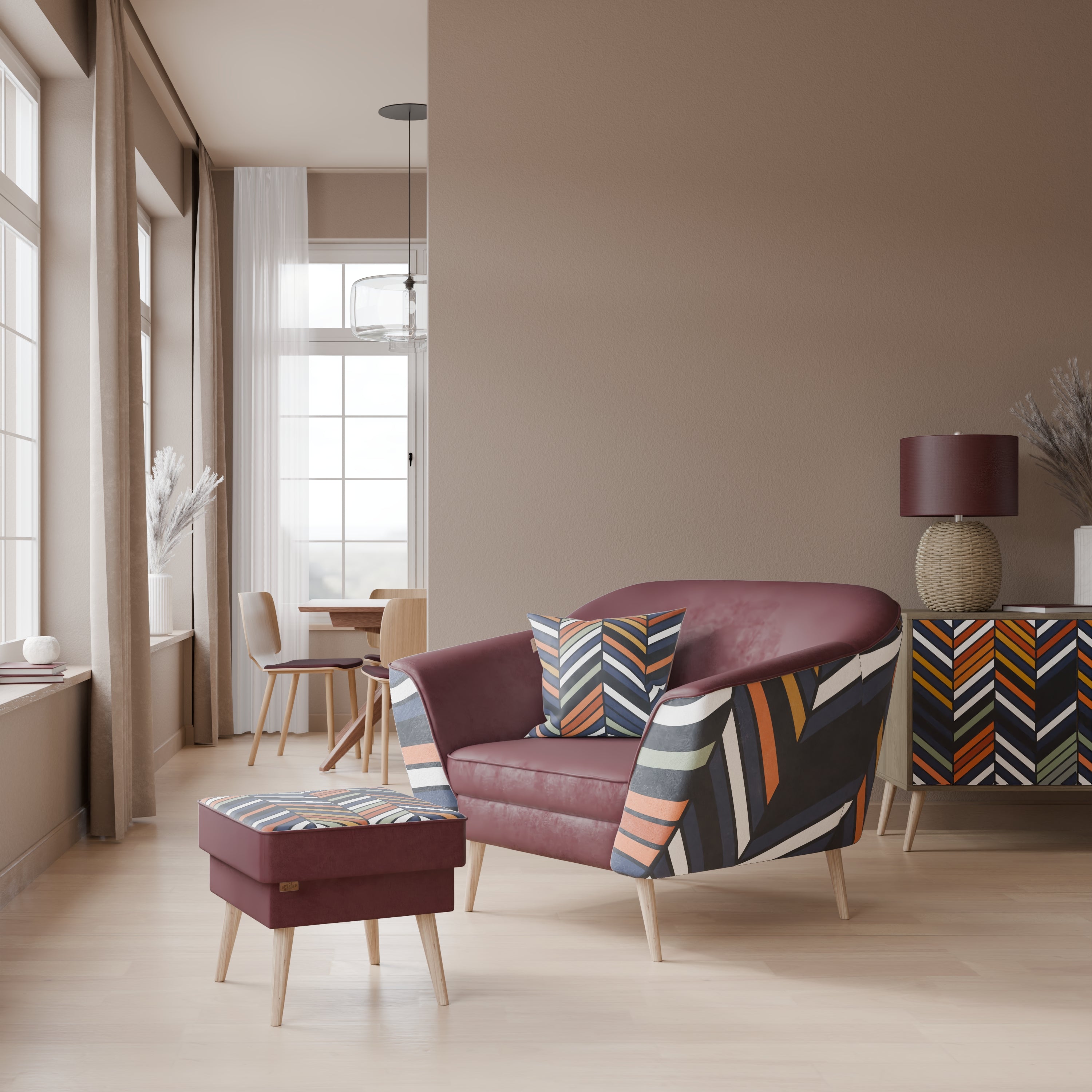 VIBRANT PATCHWORK Fotel AURORA