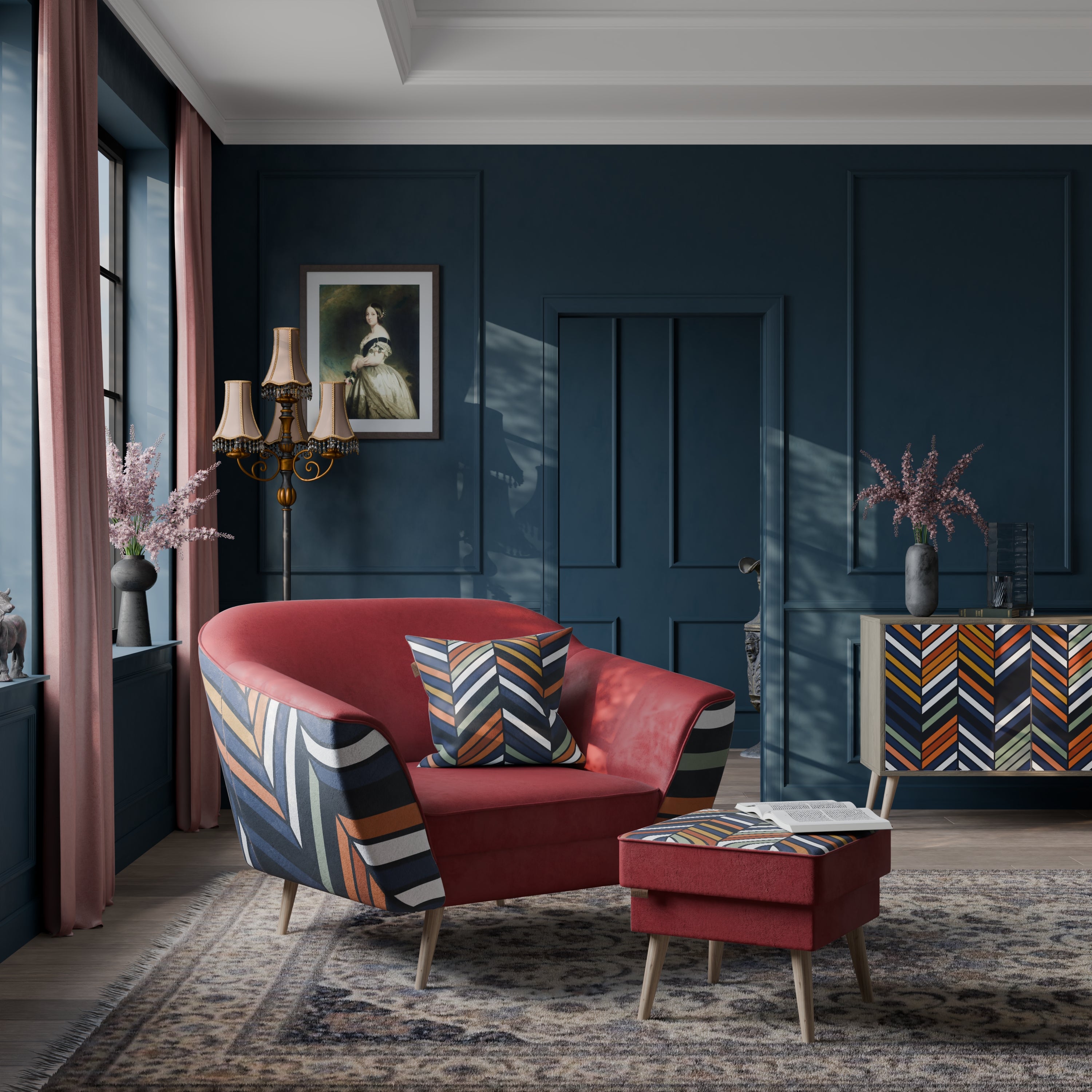 VIBRANT PATCHWORK Fotel AURORA