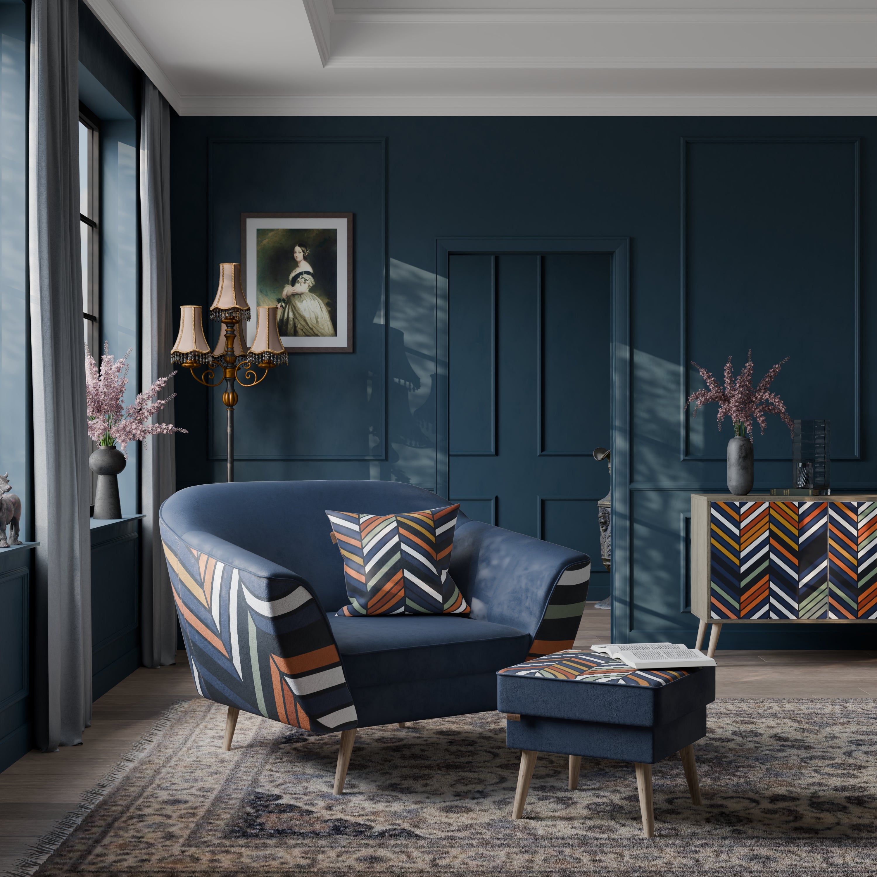 VIBRANT PATCHWORK Fotel AURORA