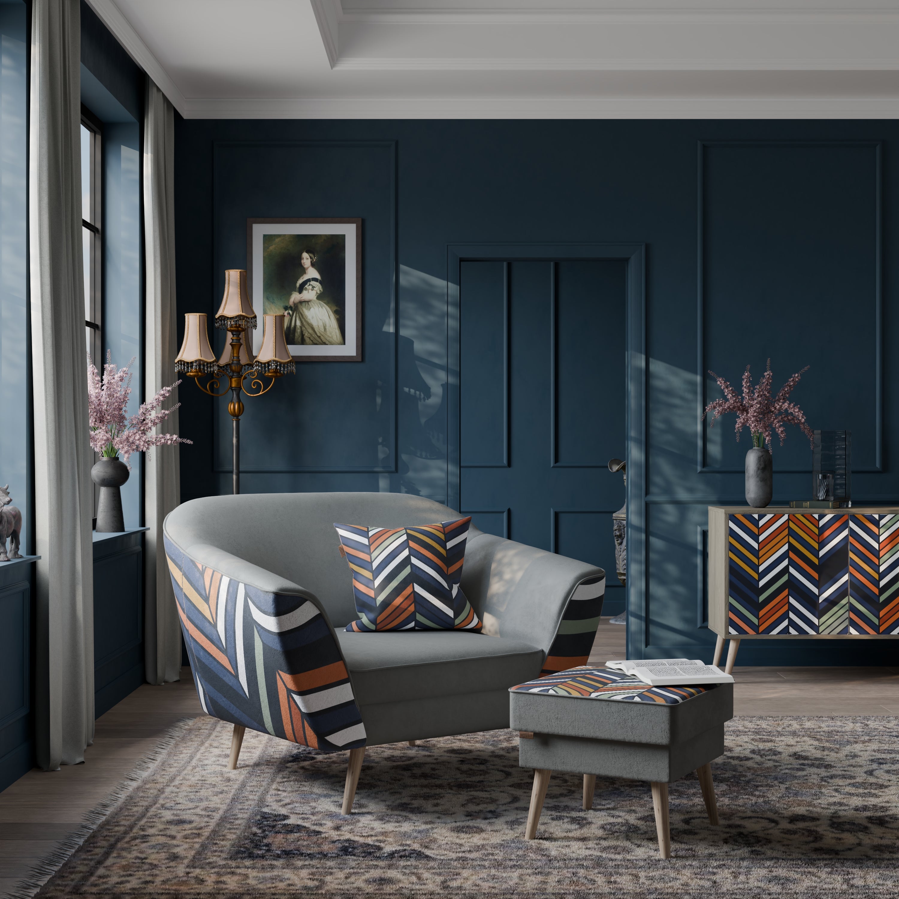 VIBRANT PATCHWORK Fotel AURORA