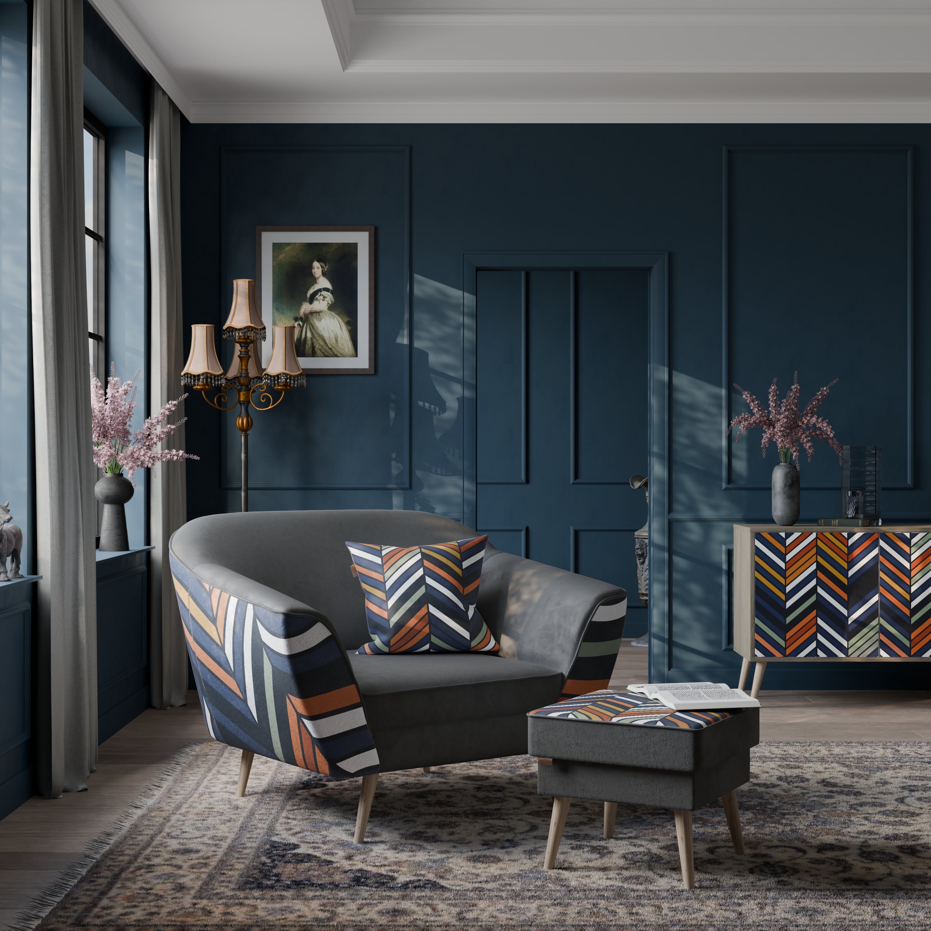 VIBRANT PATCHWORK Fotel AURORA
