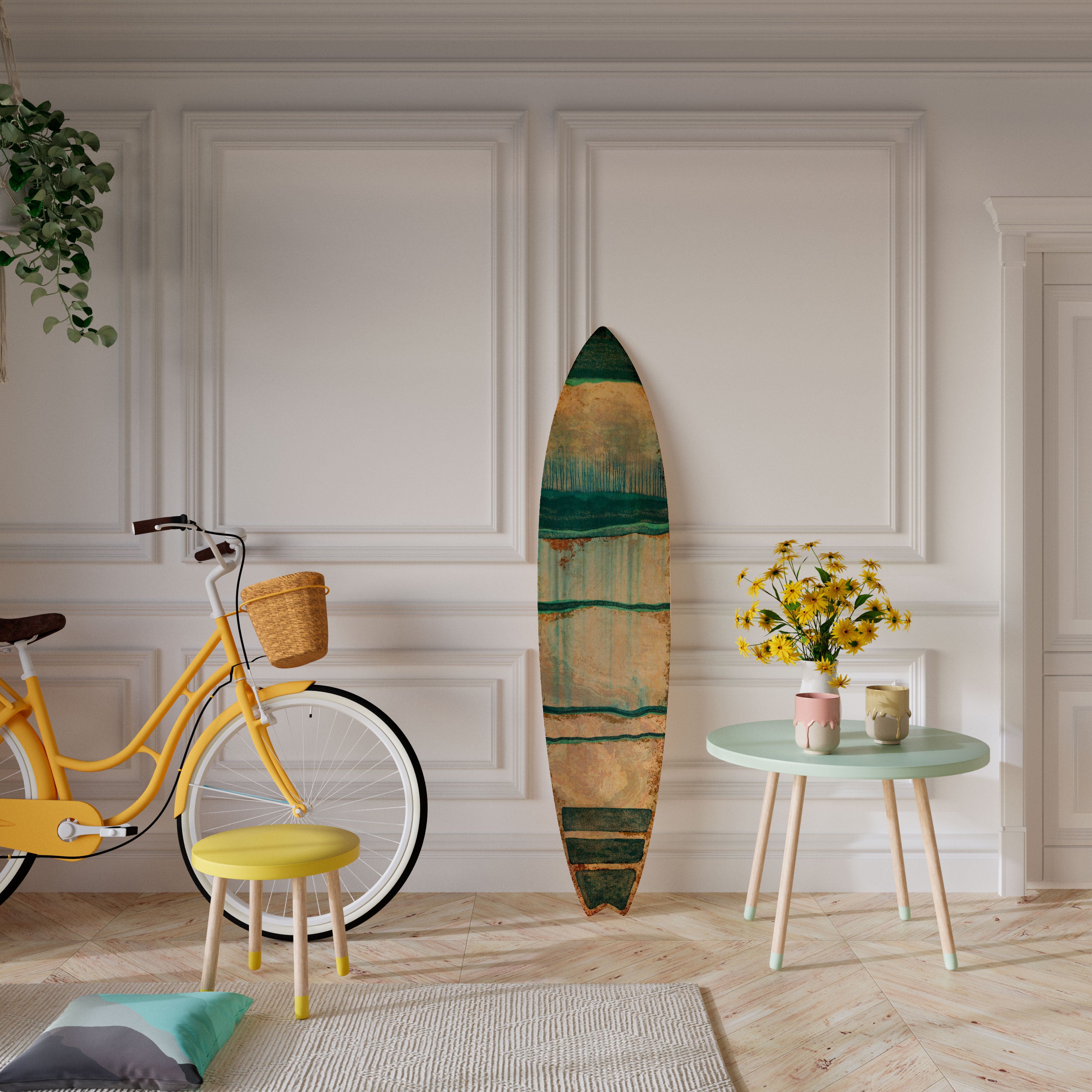 EMERALD MELANCHOLY Dekoracyjna deska surfingowa