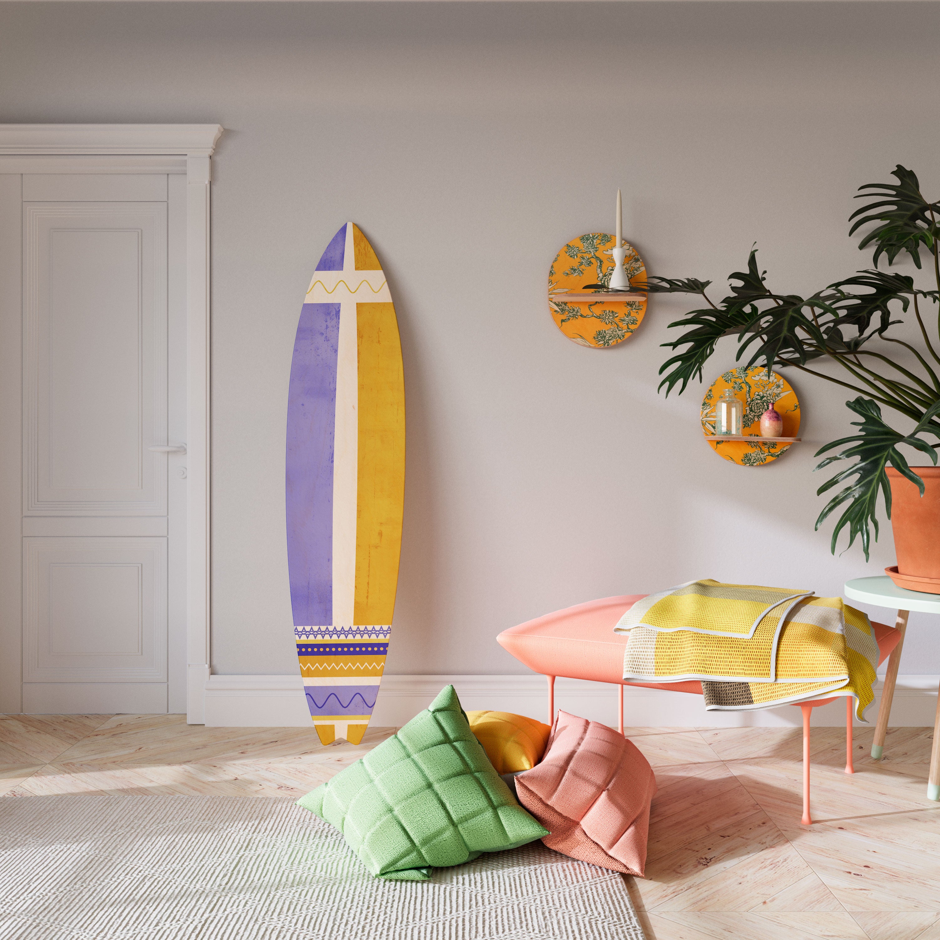 TROPICAL DREAM SHAPE Dekoracyjna deska surfingowa