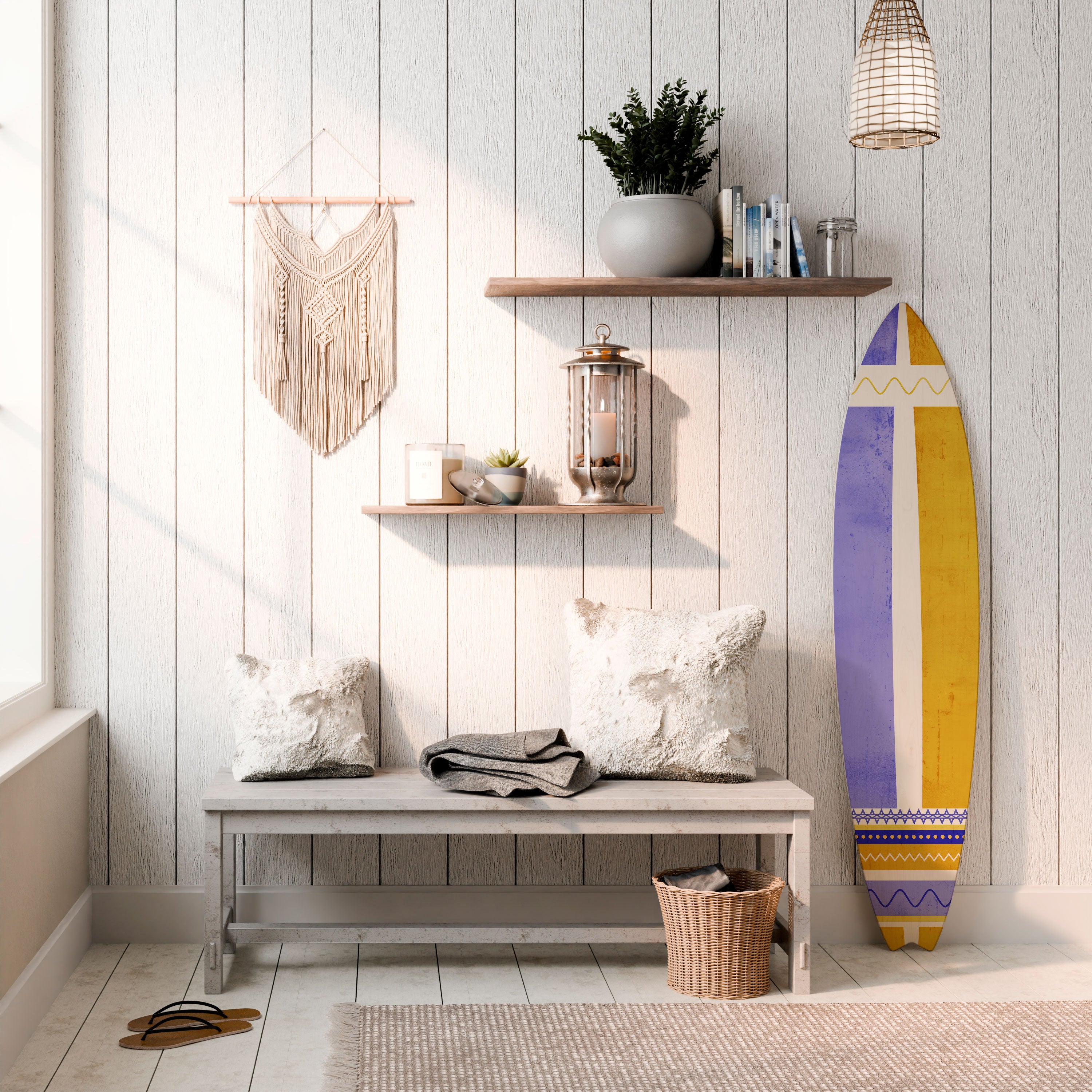 TROPICAL DREAM SHAPE Dekoracyjna deska surfingowa