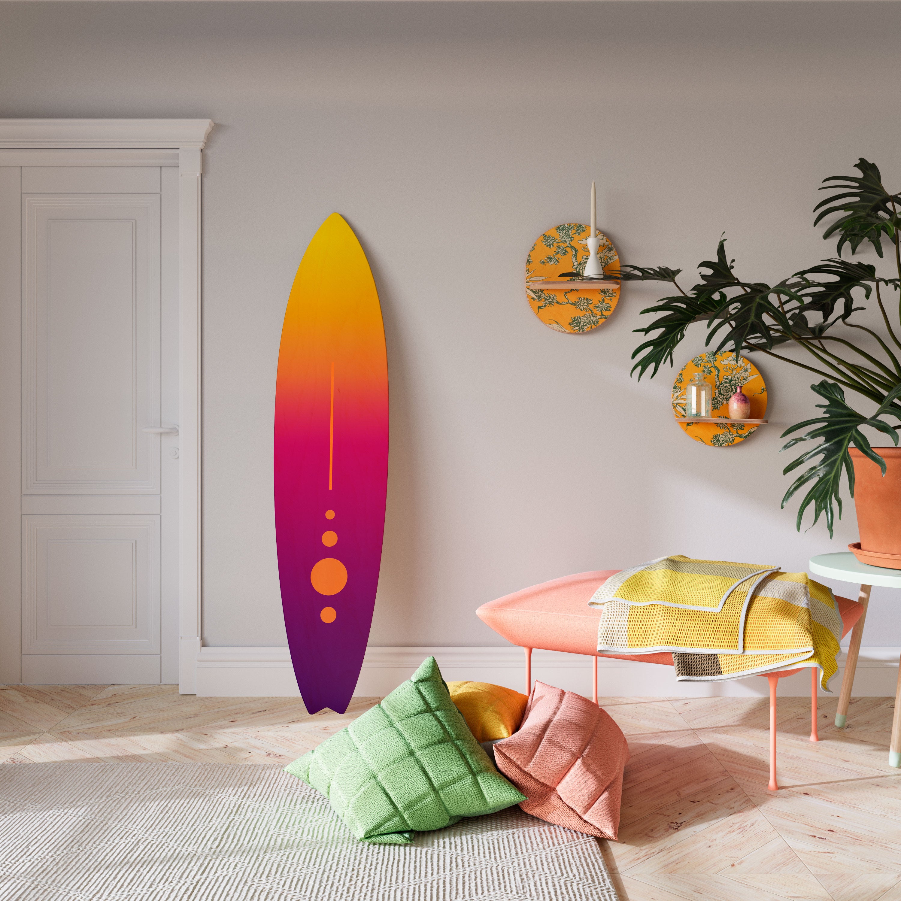 HEAVENLY BLOOM Dekoracyjna deska surfingowa