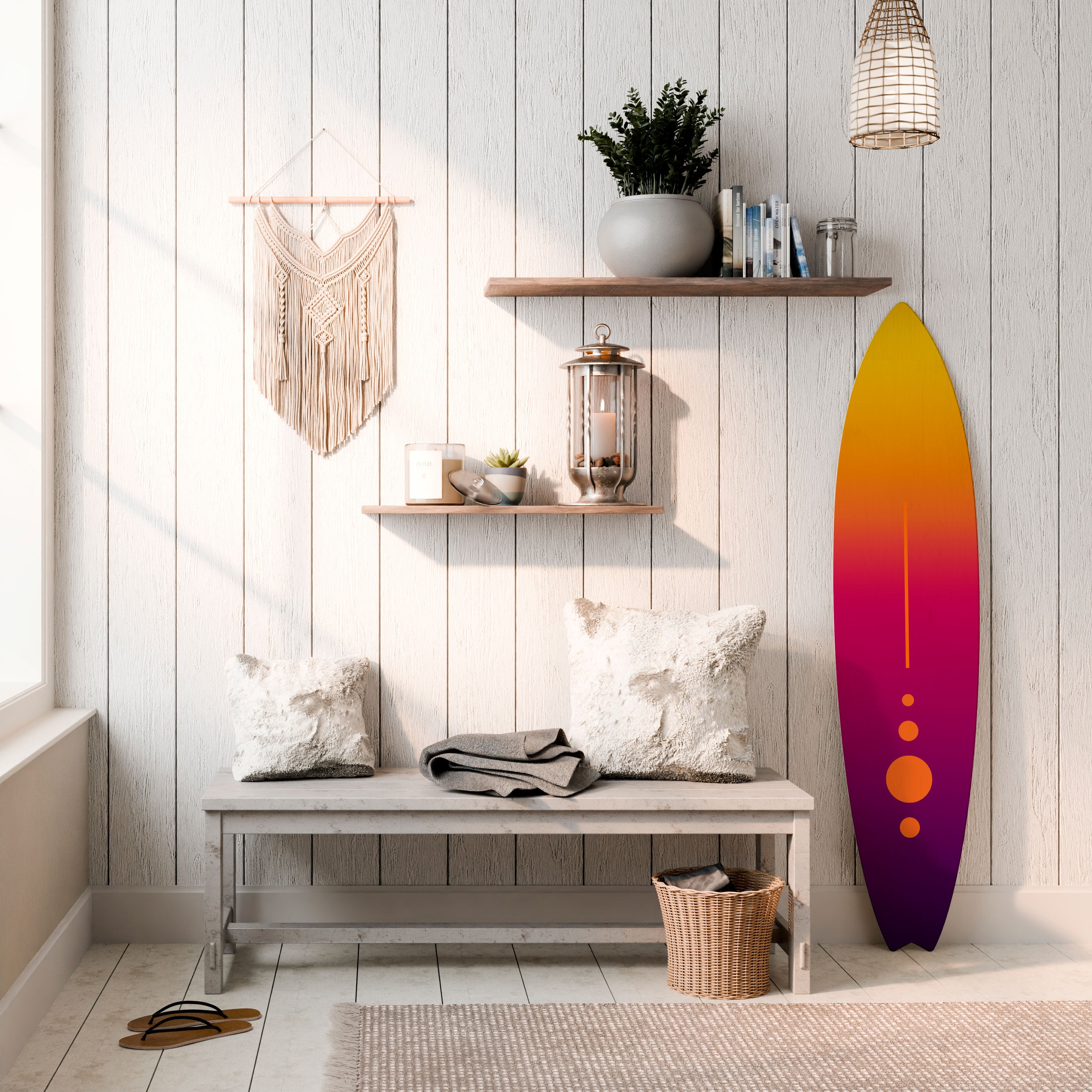 HEAVENLY BLOOM Dekoracyjna deska surfingowa