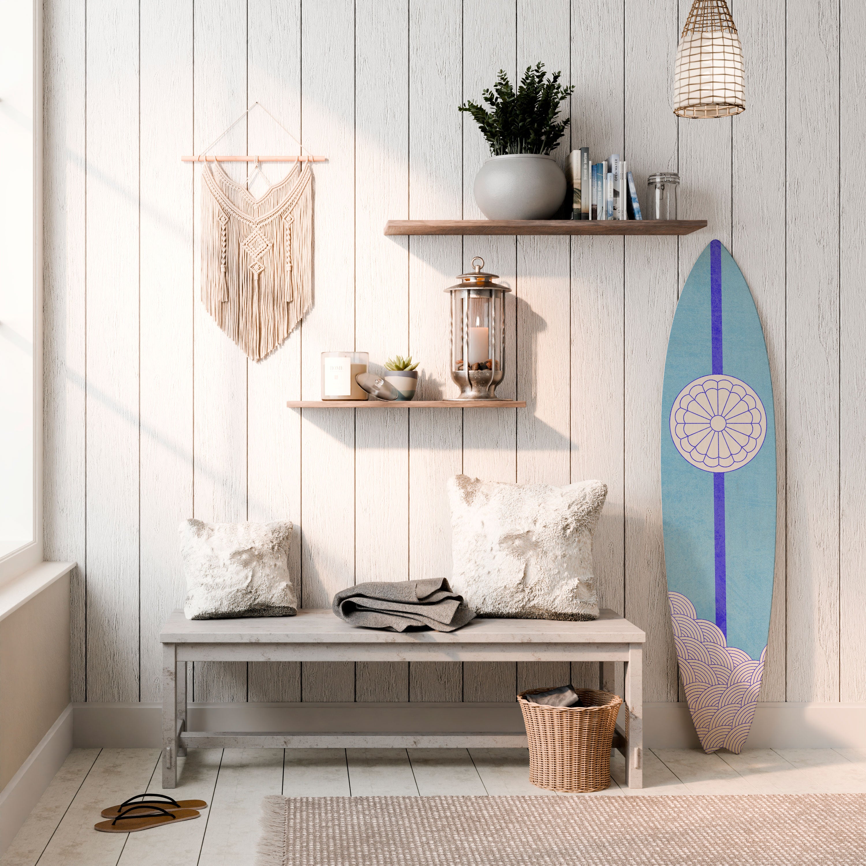 TIDAL STRIPE Dekoracyjna deska surfingowa