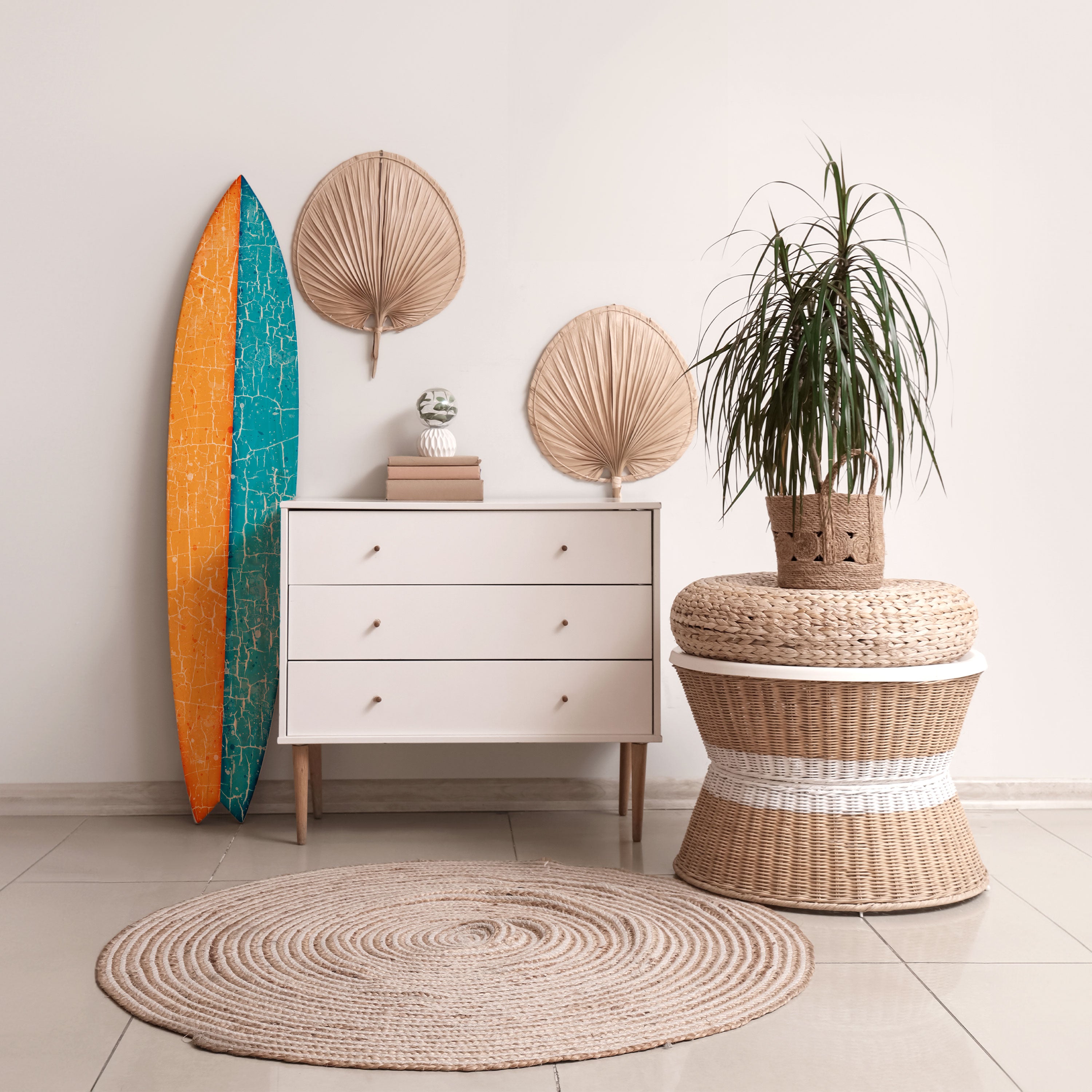 RUSTIC SHORE Dekoracyjna deska surfingowa