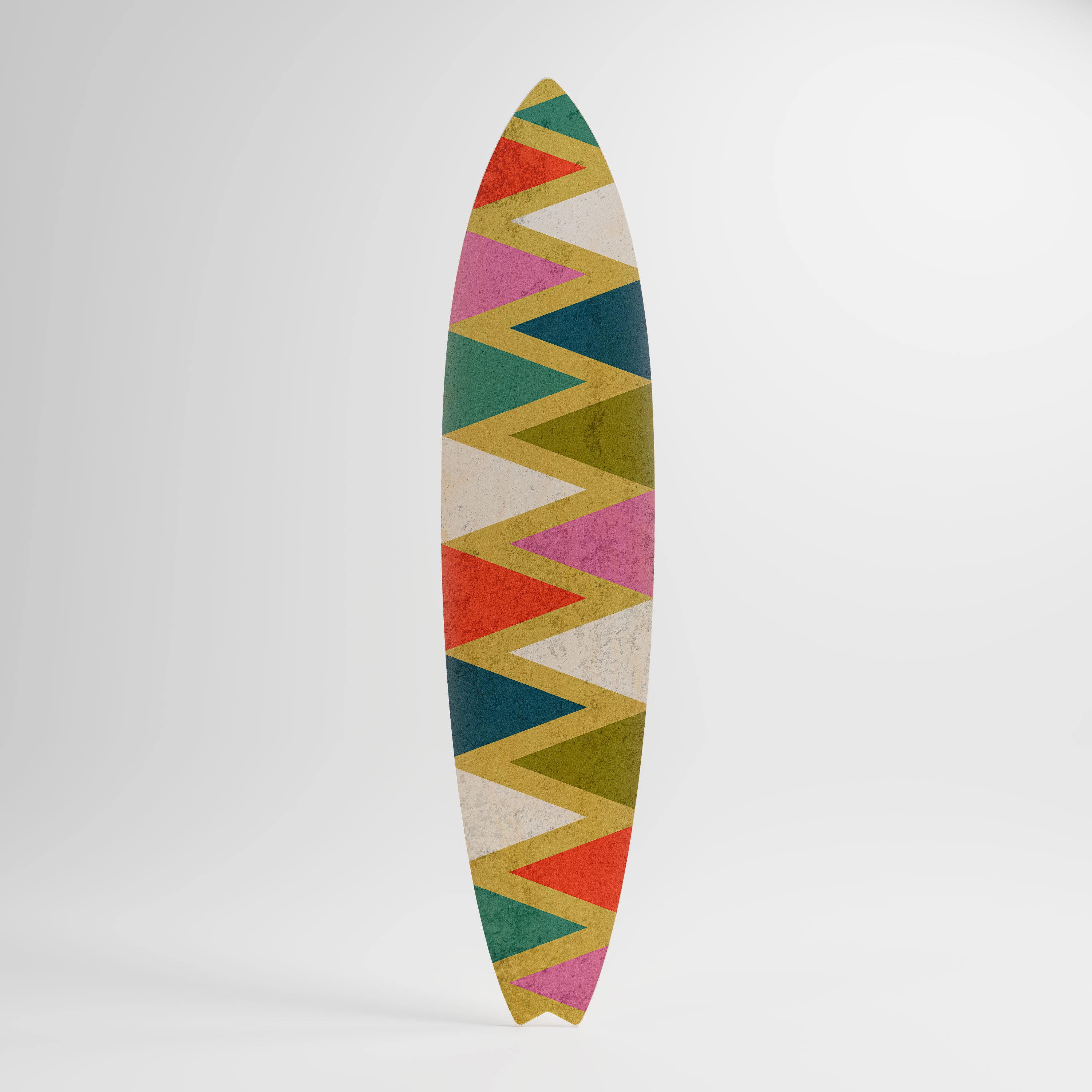 COLORFUL TRIANGLES Dekoracyjna deska surfingowa