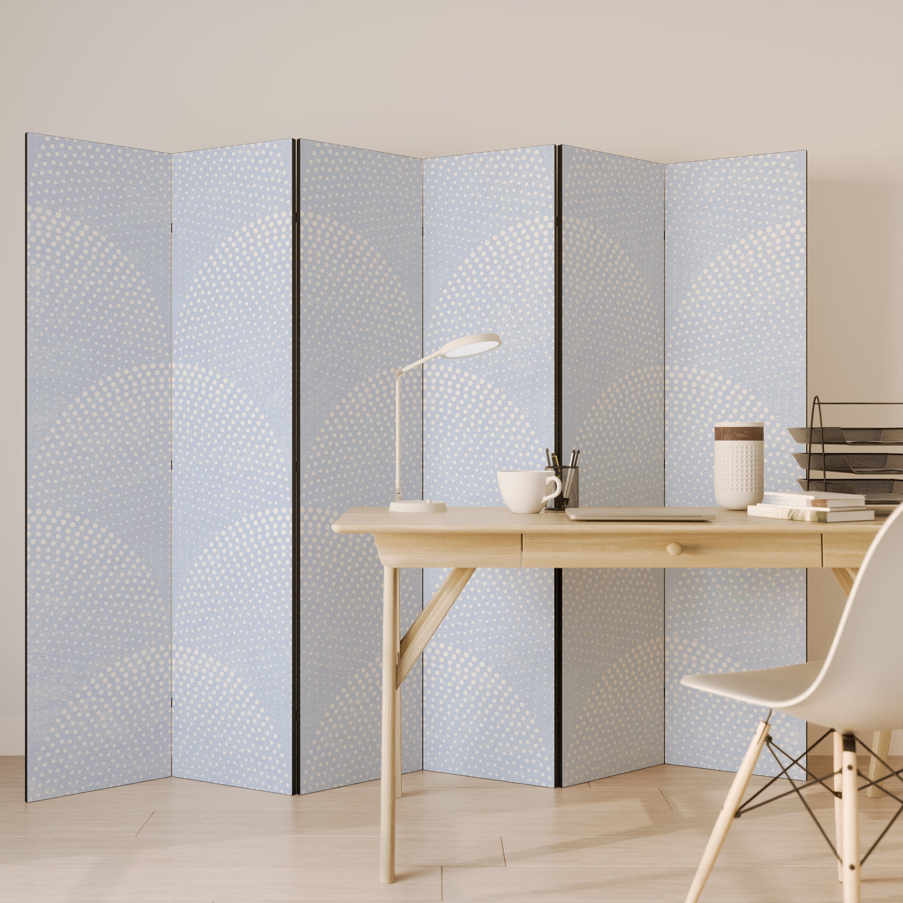 HARMONIOUS CURVES DISPLAY Dekoracyjny parawan 6-skrzydłowy