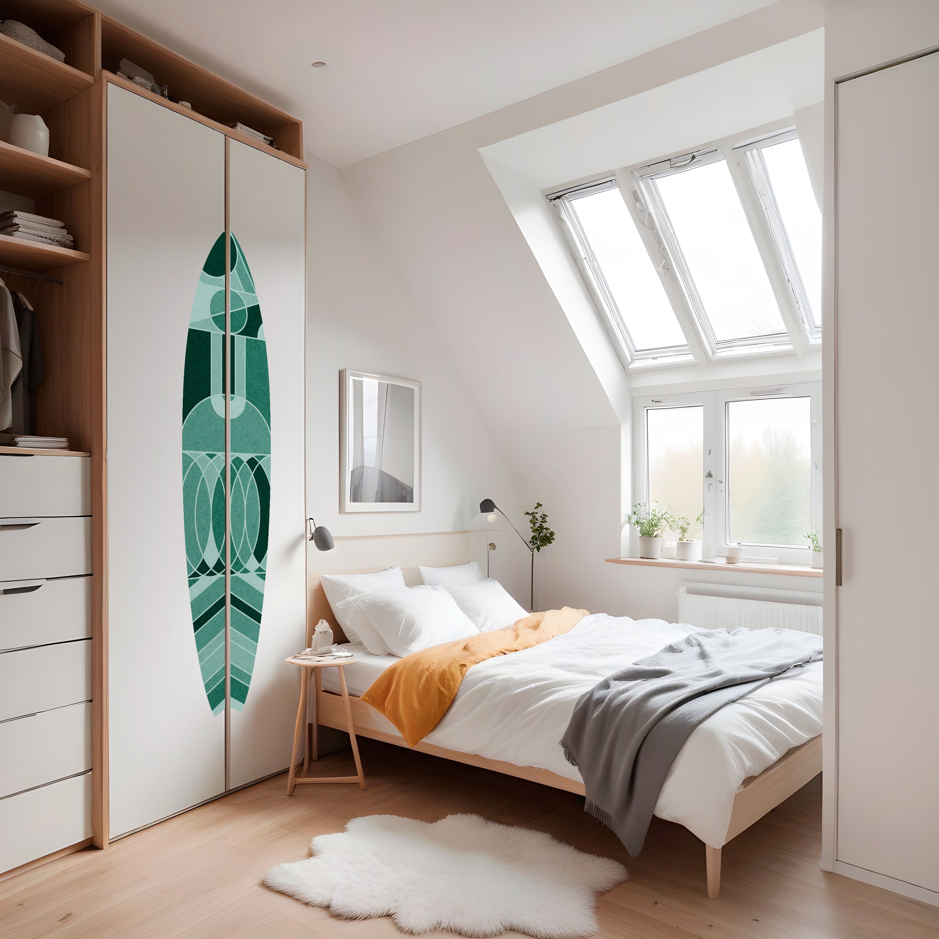 HARMONIC GRID Naklejka - deska surfingowa