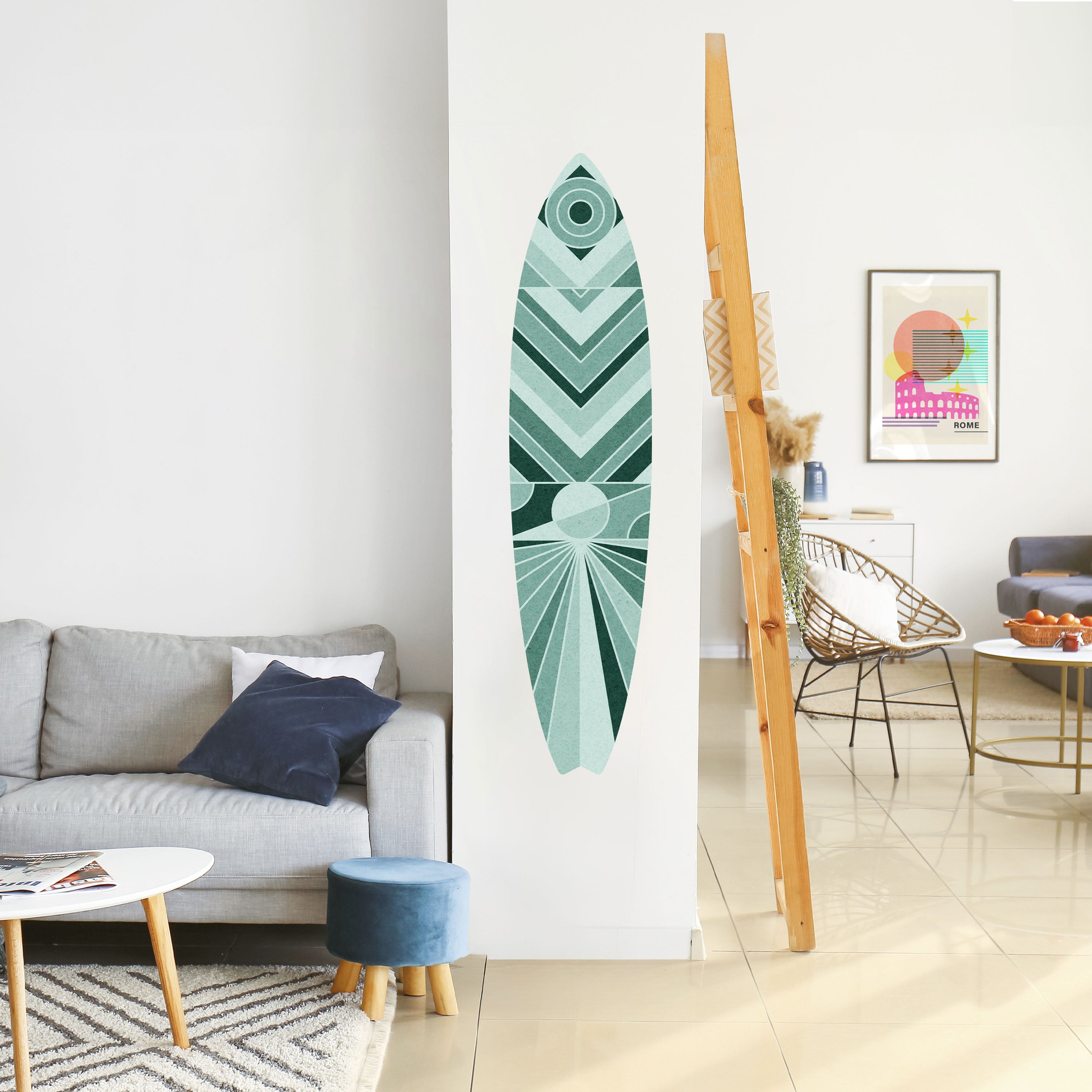 DYNAMIC GRID Naklejka - deska surfingowa