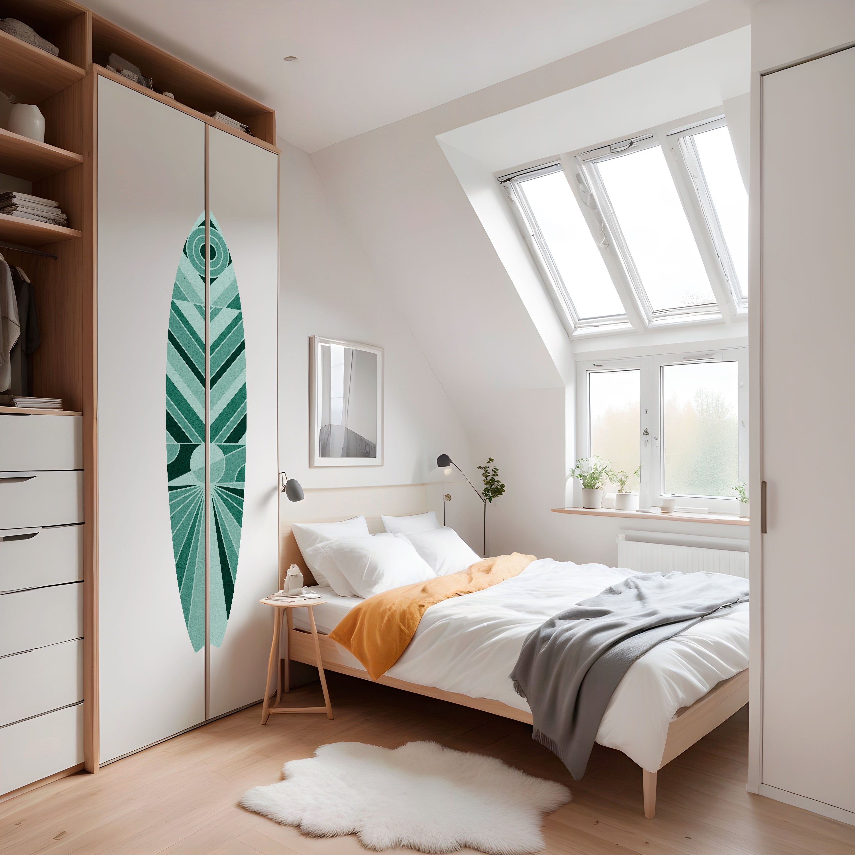 DYNAMIC GRID Naklejka - deska surfingowa