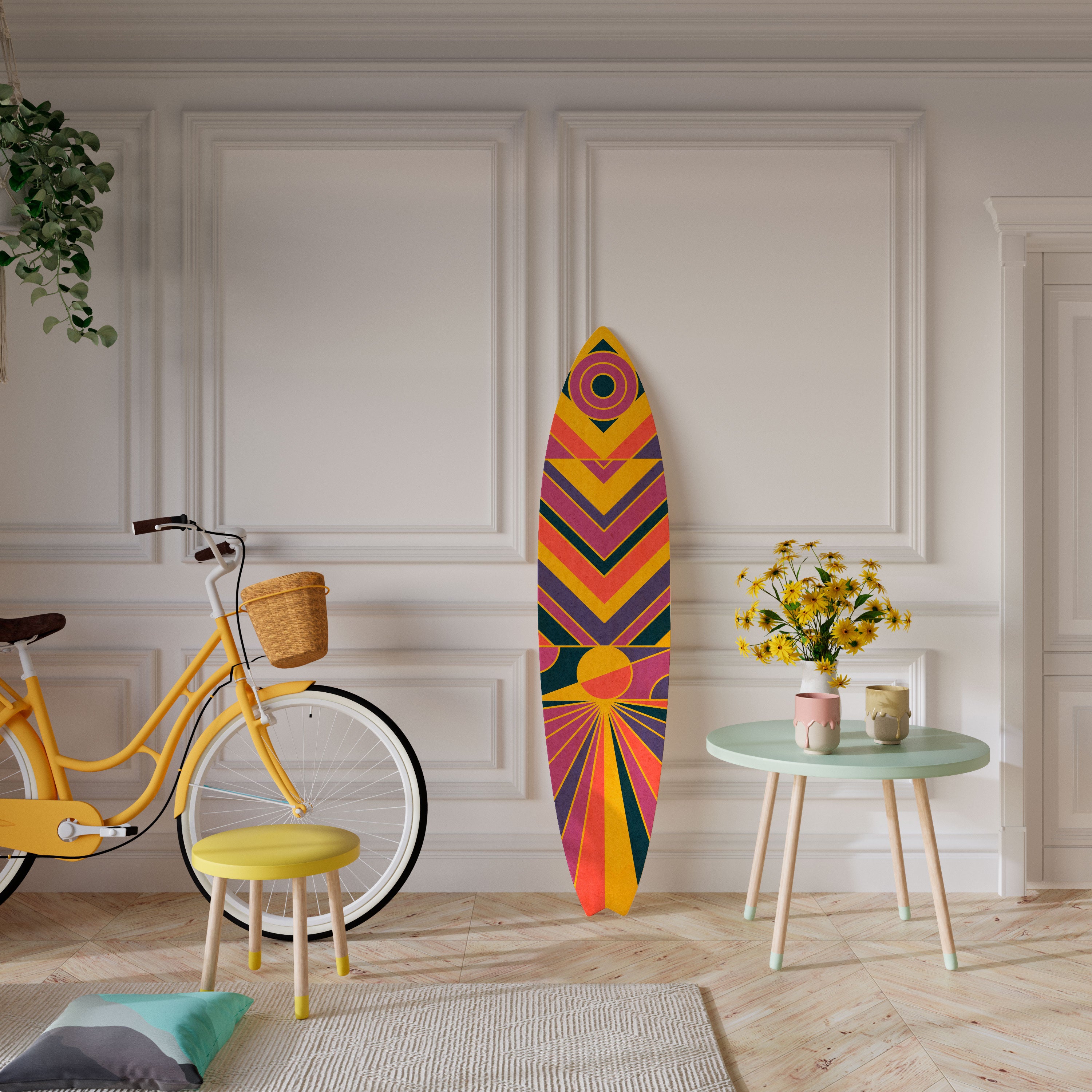 ECHO PATTERNS Dekoracyjna deska surfingowa