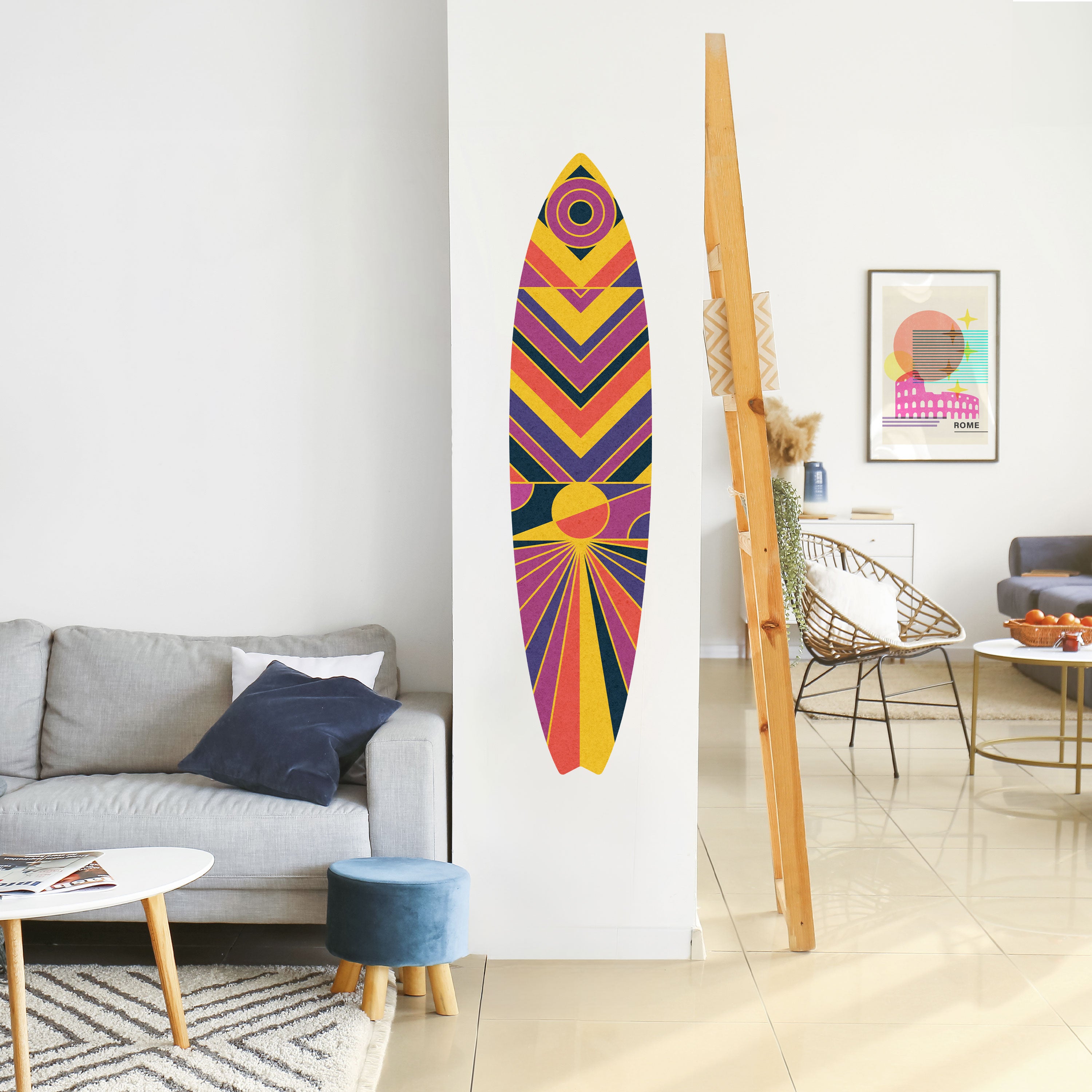 ECHO PATTERNS Naklejka - deska surfingowa